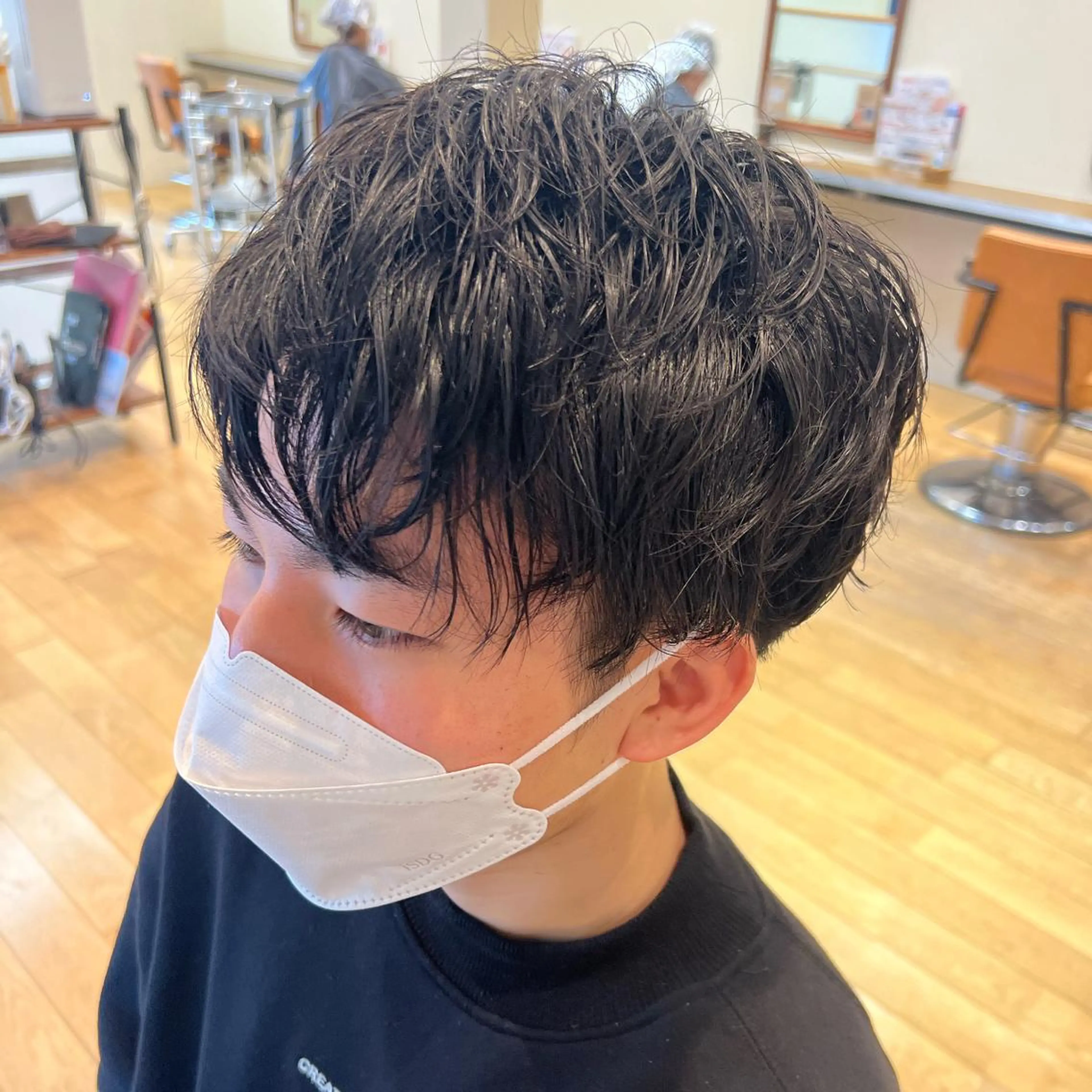 パーマ メンズ メンズパーマ ニュアンスパーマ Ore🫧タナカマヤ /柔らかい質感カラーのヘアスタイル