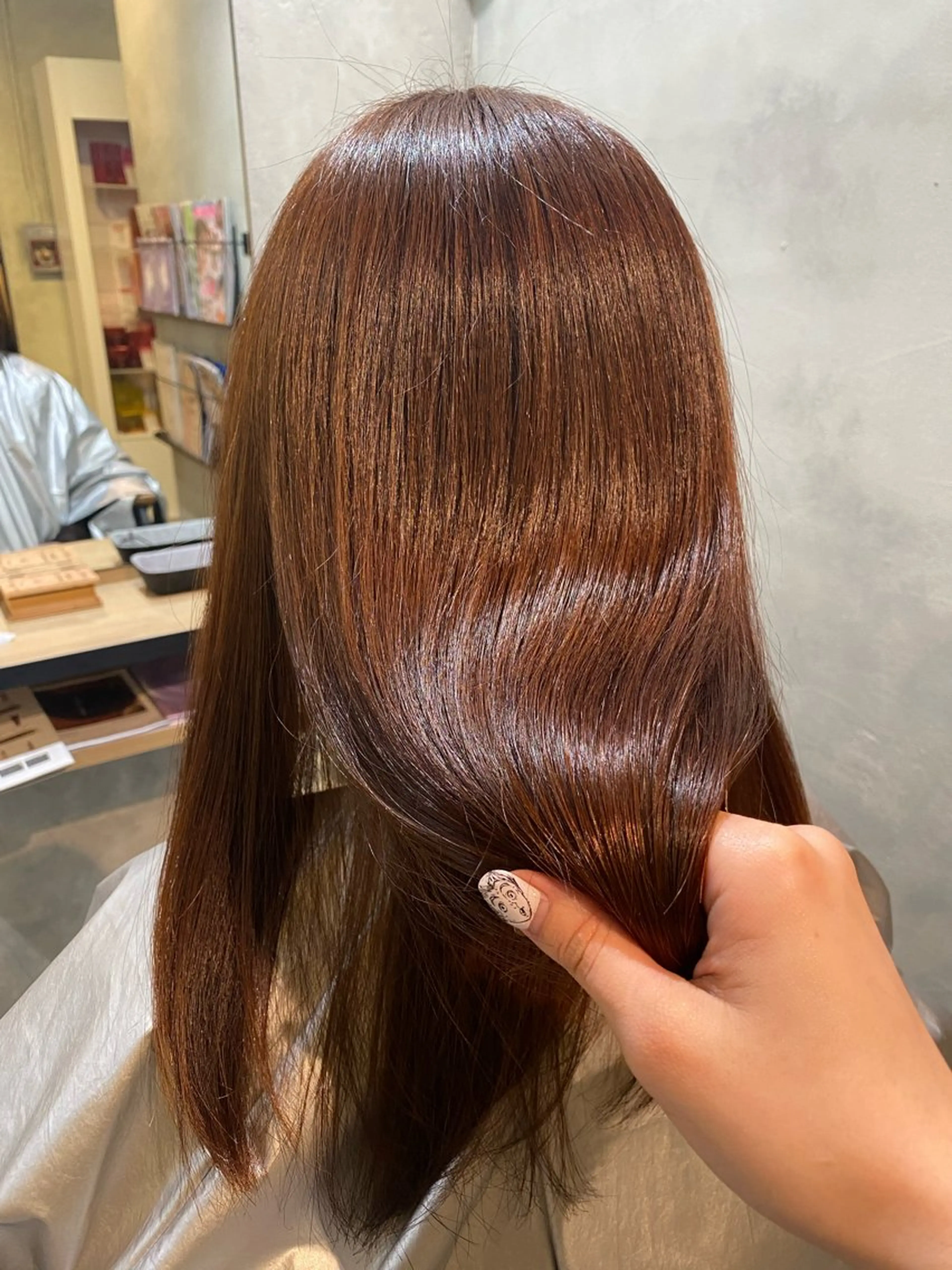 ミディアム 髪質改善 トリートメント カット ヘアカラー トリートメント 髪質改善サロン 梅田/ヨナミネのヘアスタイル