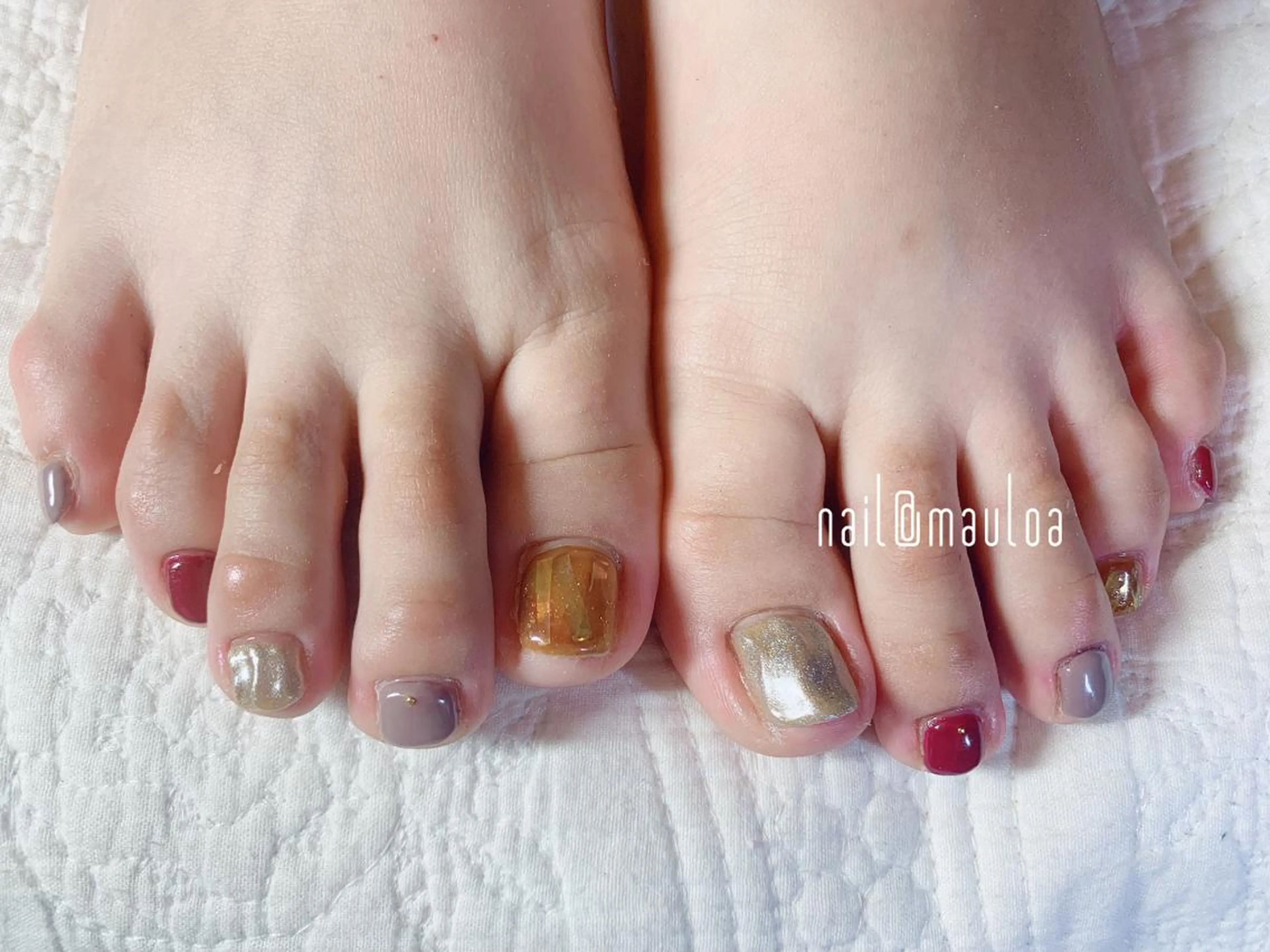 ネイル べっ甲ネイル フットネイル pipi..所属・pipi ..のネイルデザイン