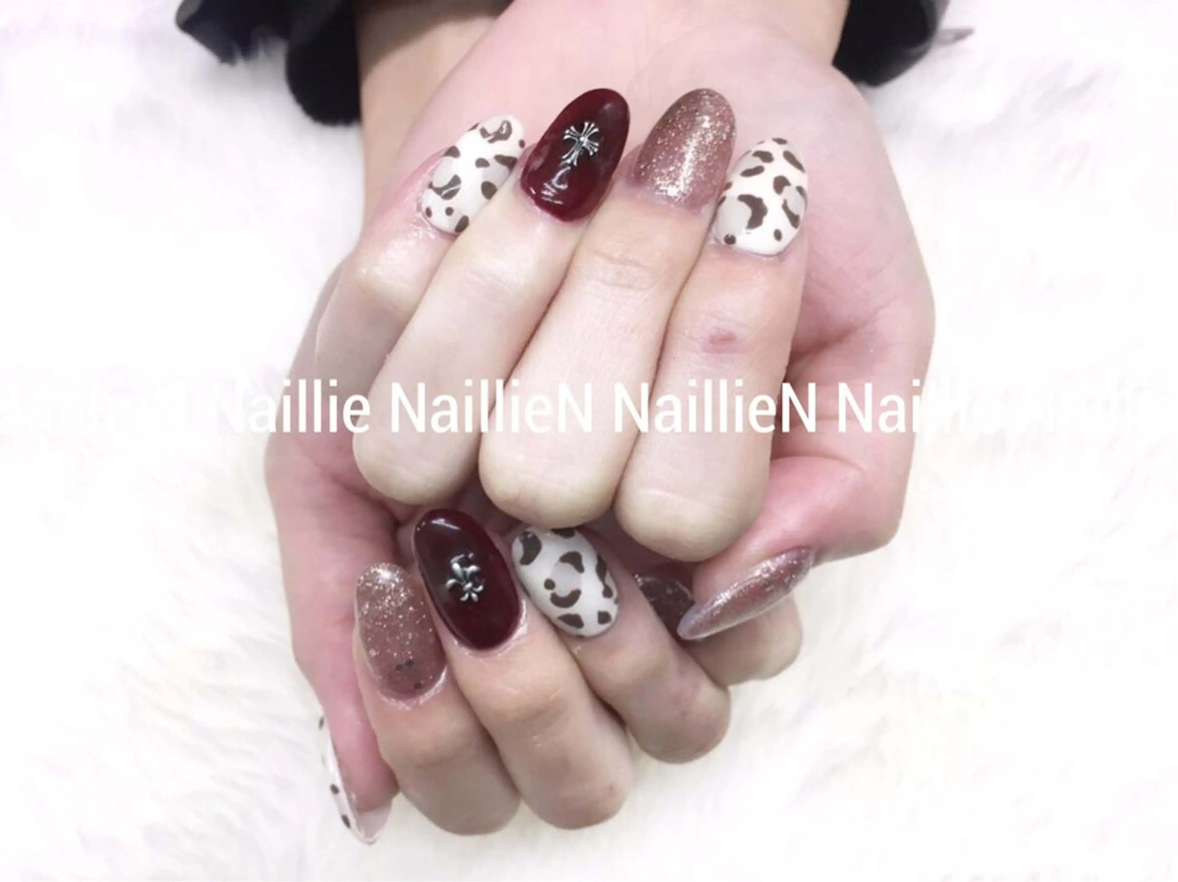 ネイル アニマル柄 アートネイル スカルプネイル ハンドネイル Nail lieNのネイルデザイン
