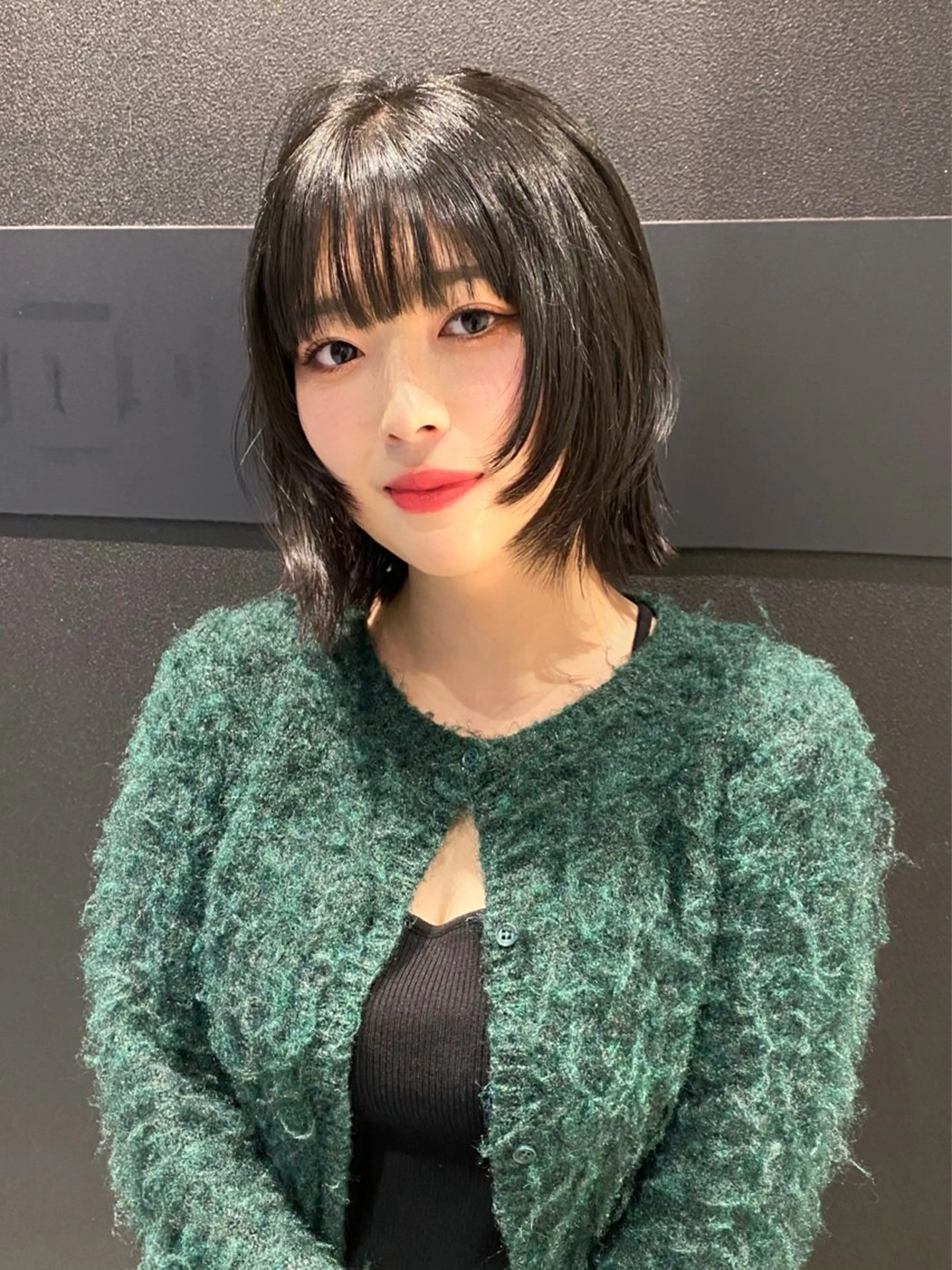 ショート カラー ボブ 韓国風ヘア カット トリートメント mai / linoah˚✧のヘアスタイル