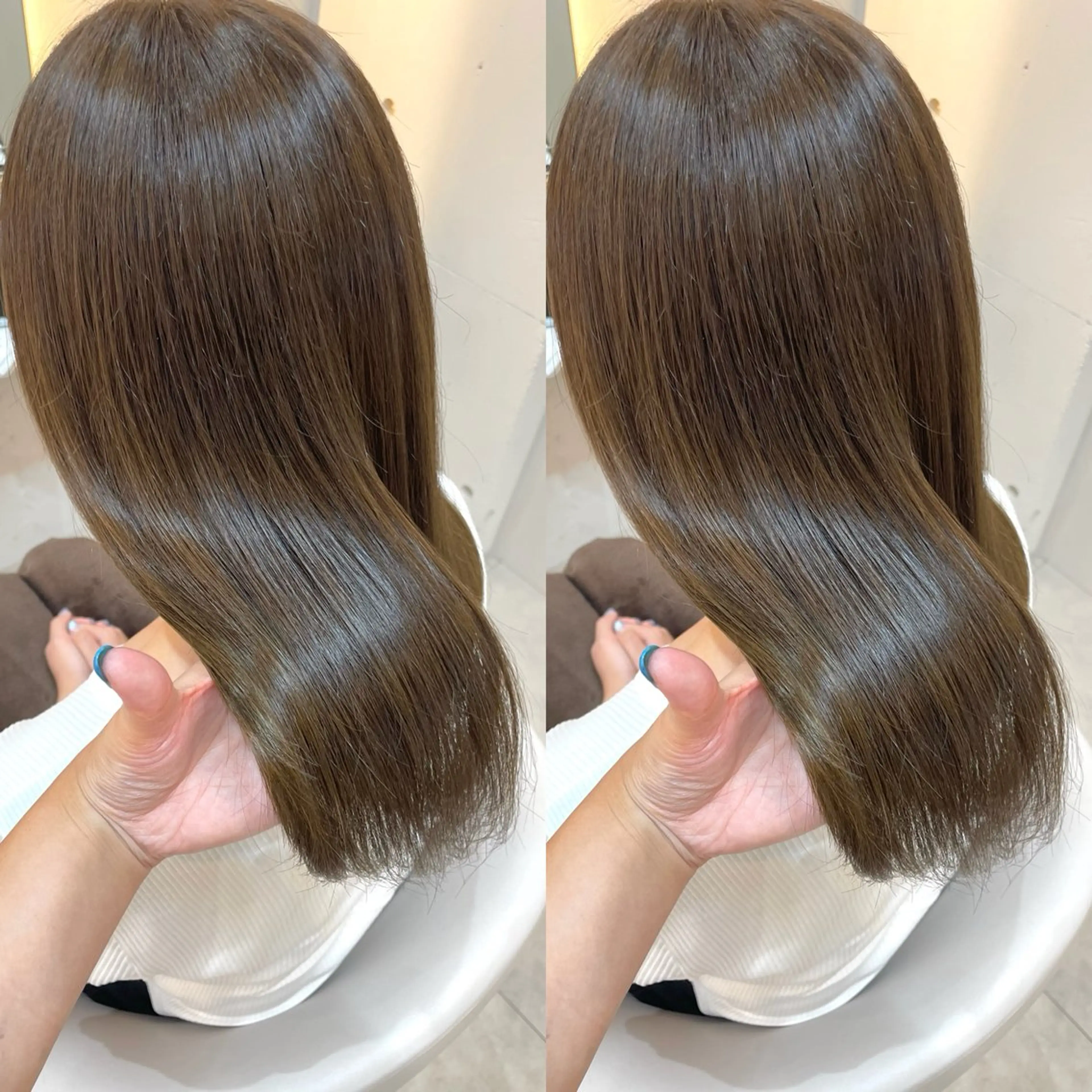 ミディアム カラー カット ヘアカラー トリートメント ヘアセット ブリーチ無しダブル カラー🦕まどかのヘアスタイル