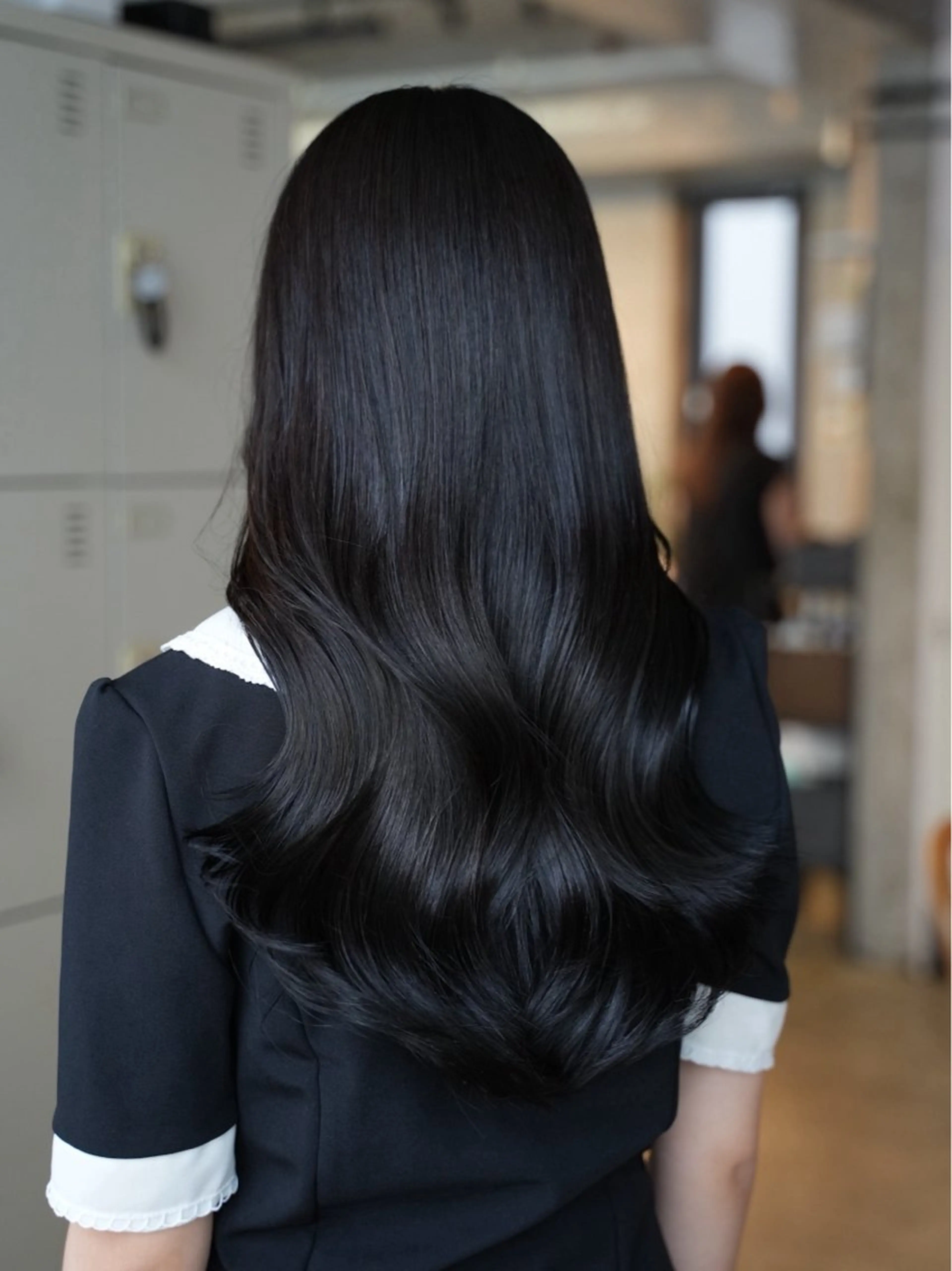 ロング カラー 透明感カラー オレンジ ヘアカラー トリートメント AIN.ANLY 明治神宮前所属・ムツキ/品のある 艶カラー/縮毛矯正のヘアスタイル