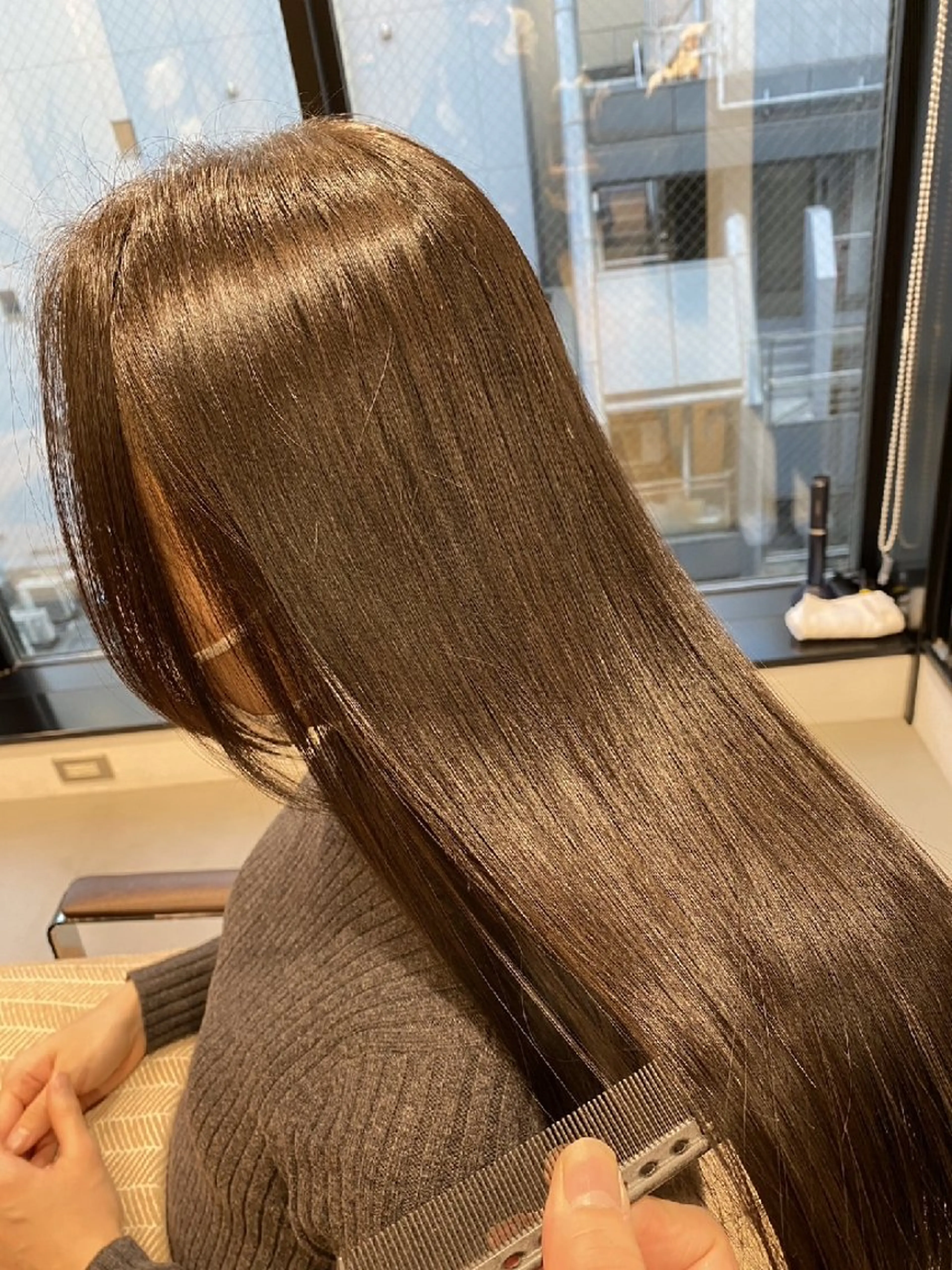 ロング トリートメント 深夜まで営業中‼️ レム髪質改善のヘアスタイル