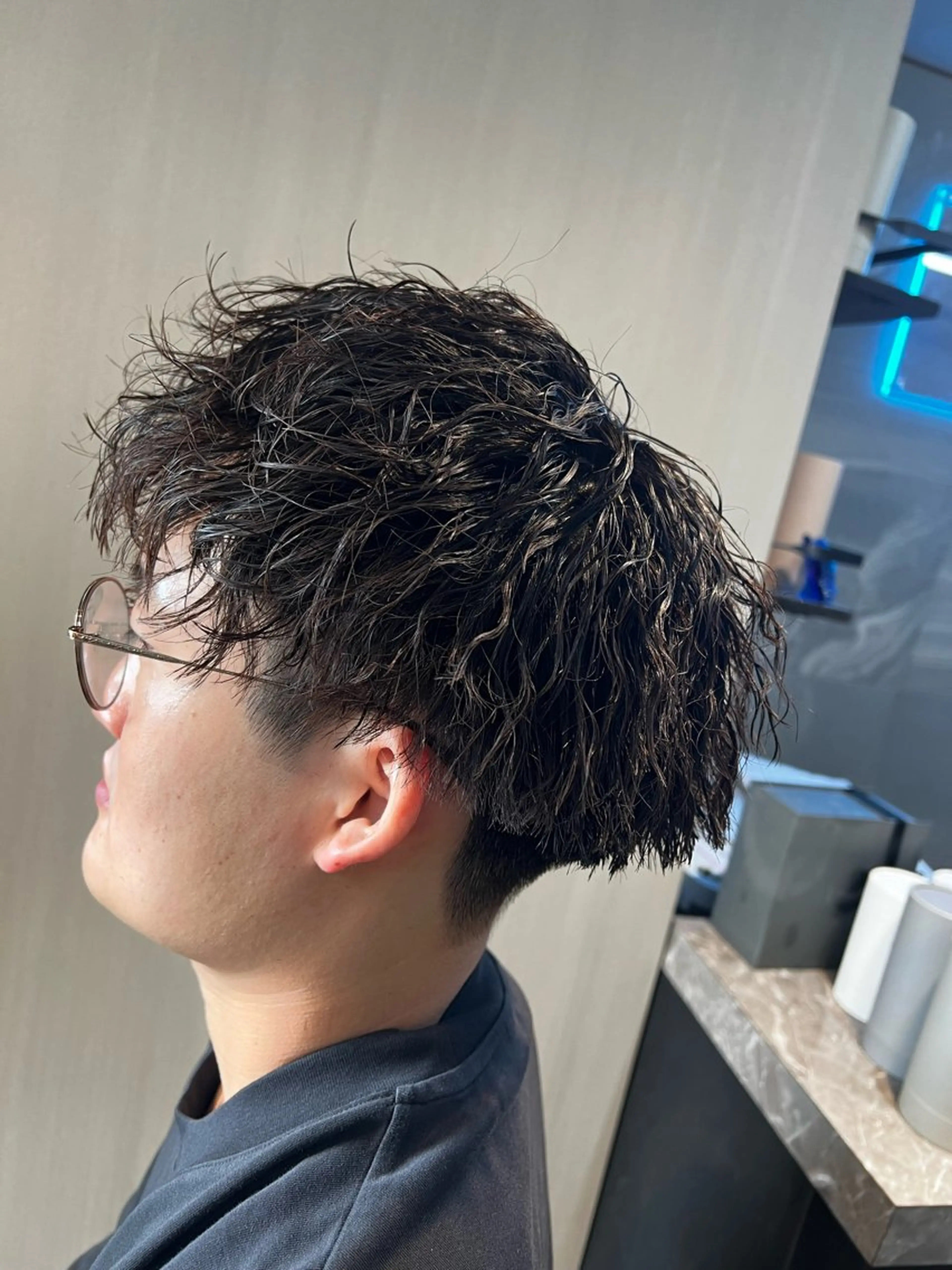 ショート カット パーマ 毛流れ•波巻きパーマ 特化🔥🌊瀬川竜生のヘアスタイル