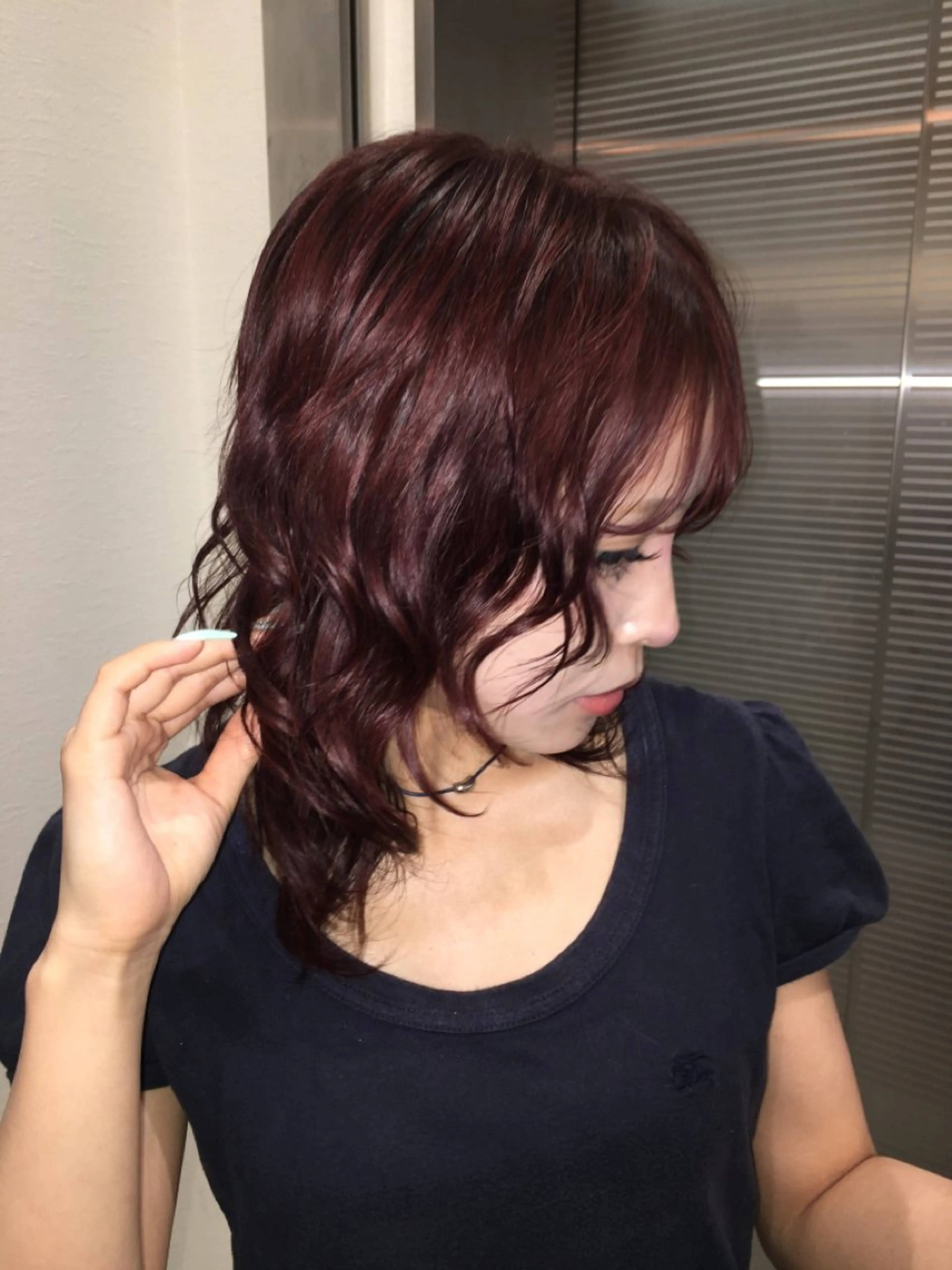 カラー 横井 優奈のヘアスタイル