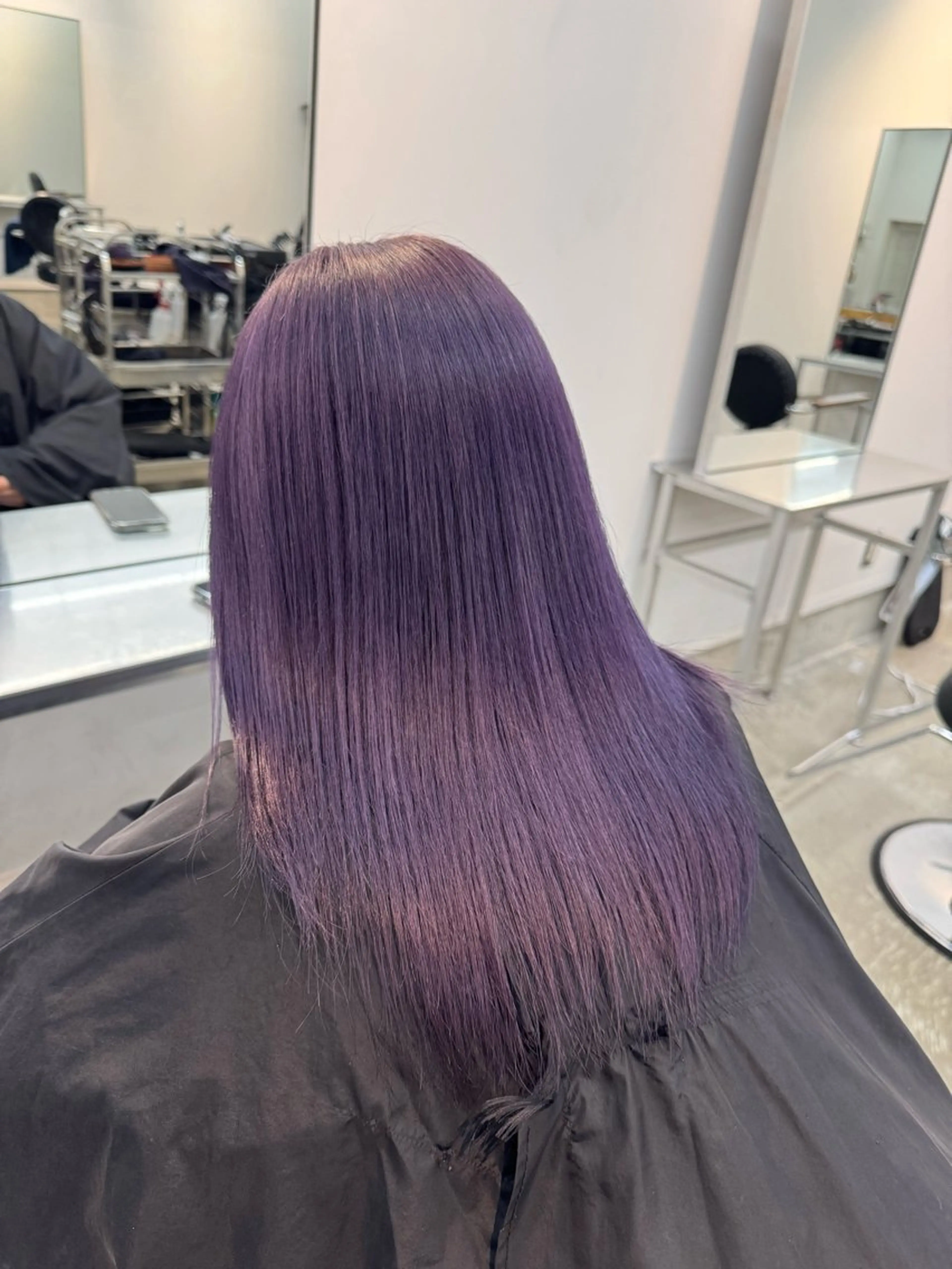 セミロング ヘアカラー 佐久間 一稀のヘアスタイル