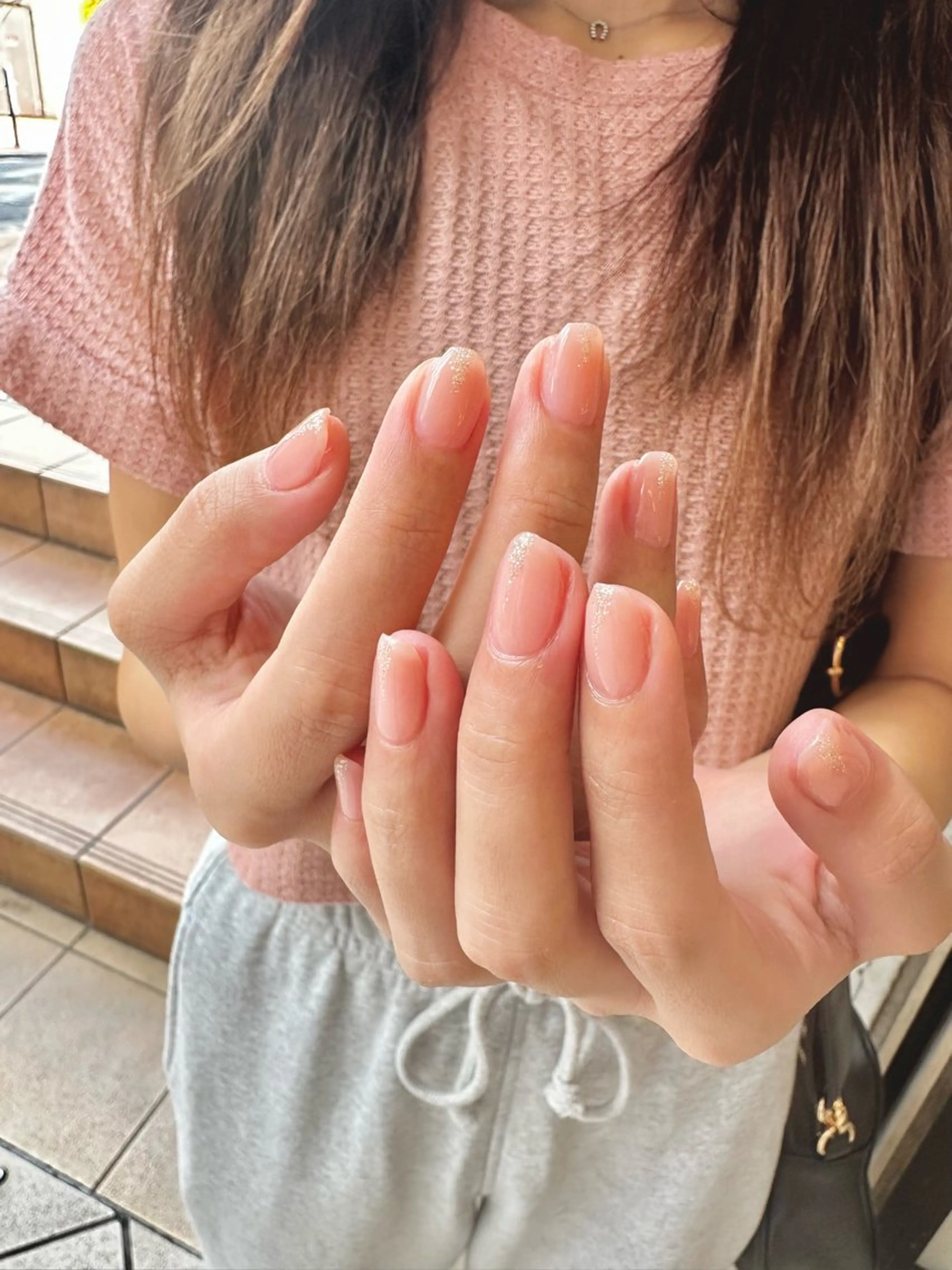 ネイル ラメ(グリッター) ハンドネイル unopulir Kahoのネイルデザイン