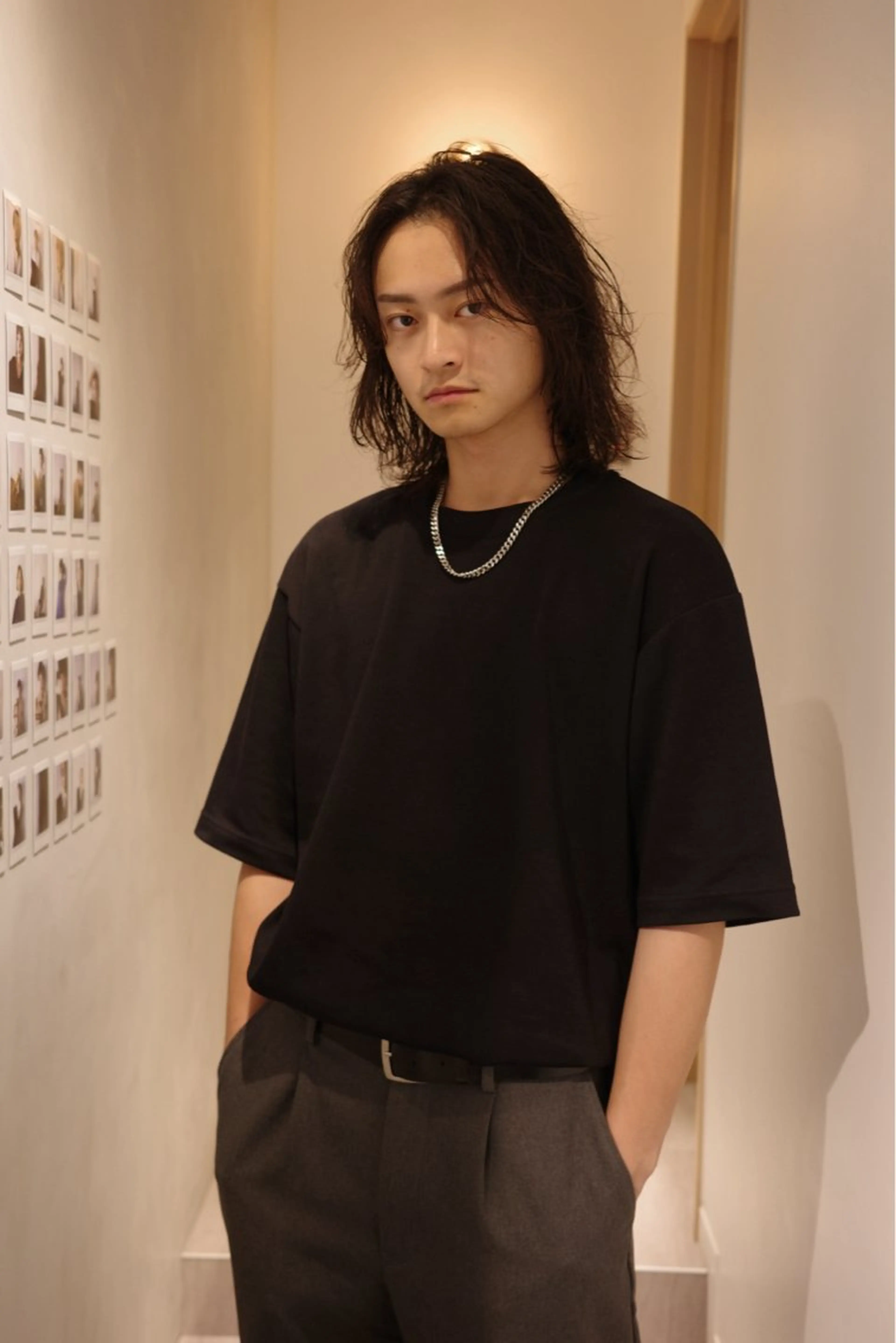 ミディアム メンズ 🌀渋谷ボブパーマ 🌀河野瑠太のヘアスタイル