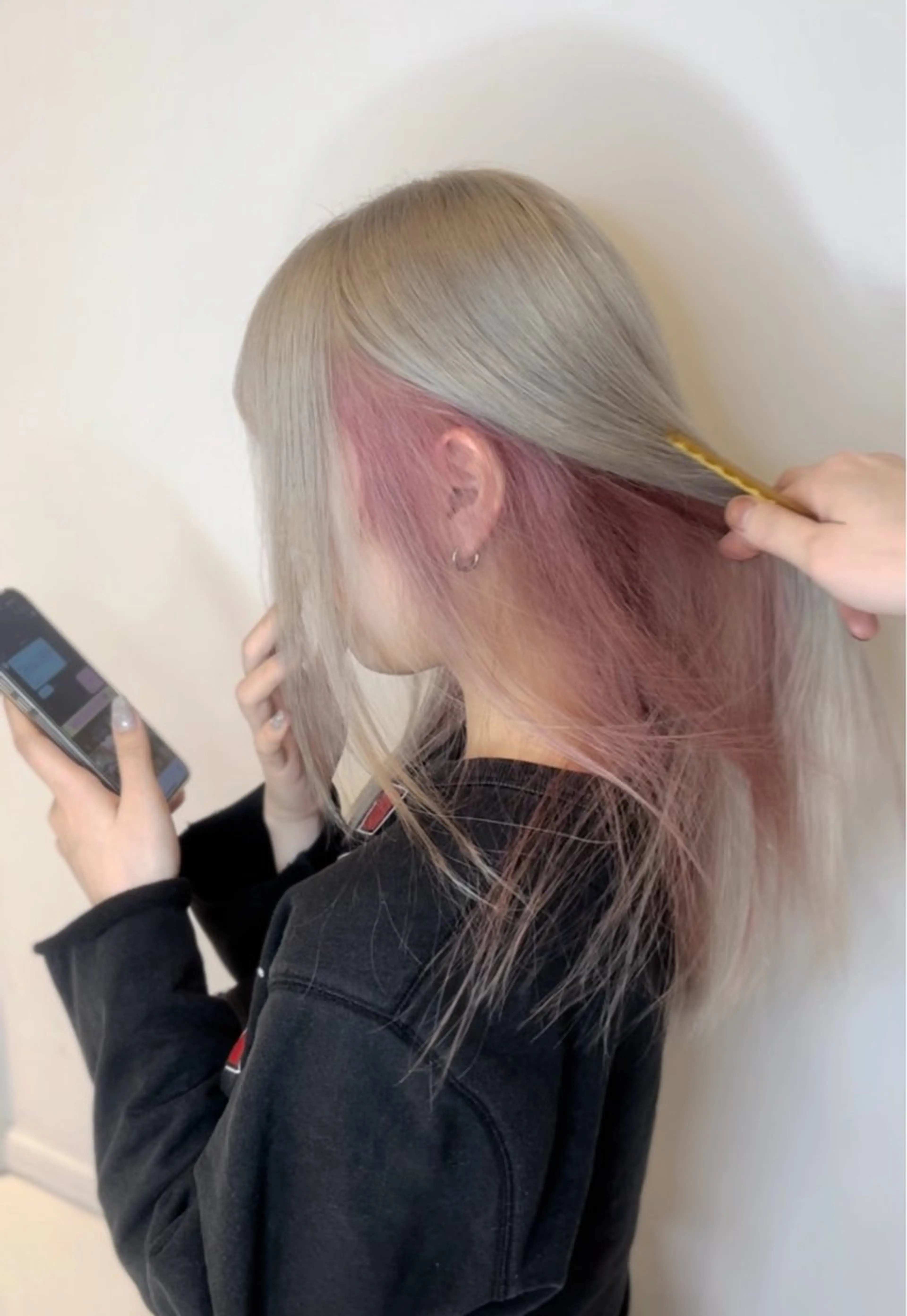 ロング カラー ブリーチ 新潟メンズパーマ⚽️ 髙井　陽のヘアスタイル