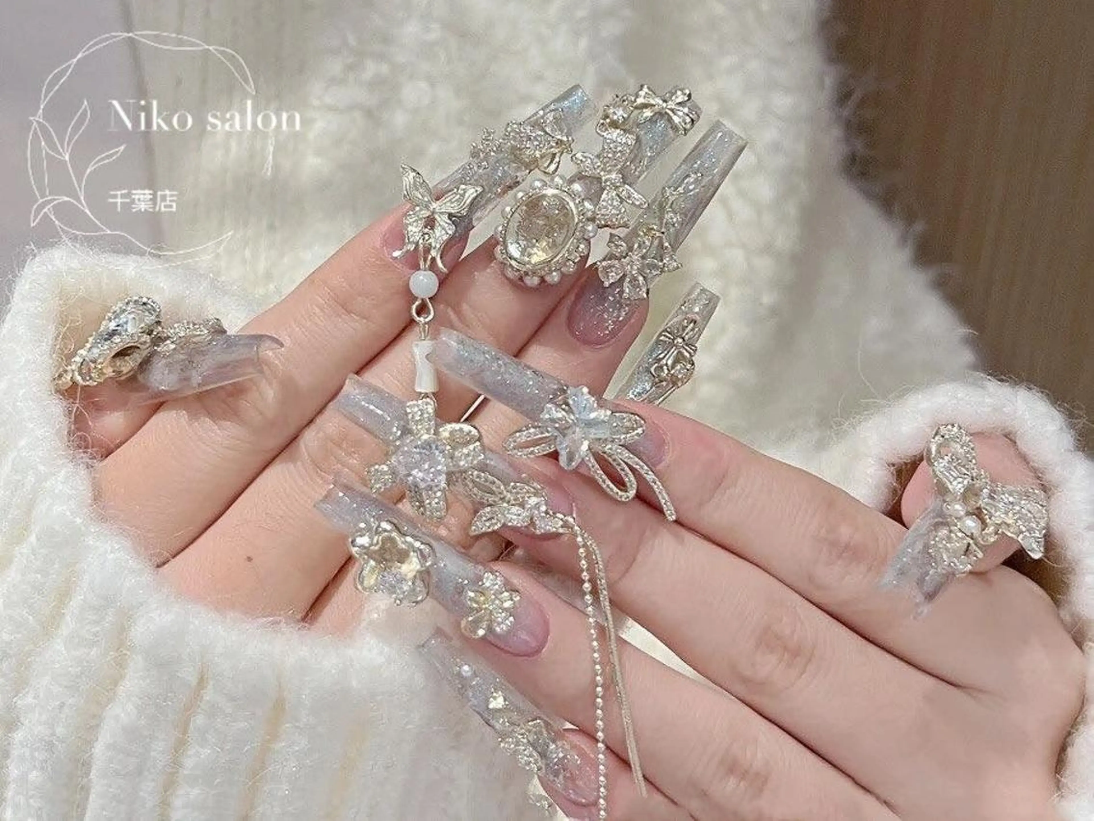 ネイル チークネイル 長さ出し フットネイル フレンチネイル ジェルネイル Niko Nailsalonのネイルデザイン