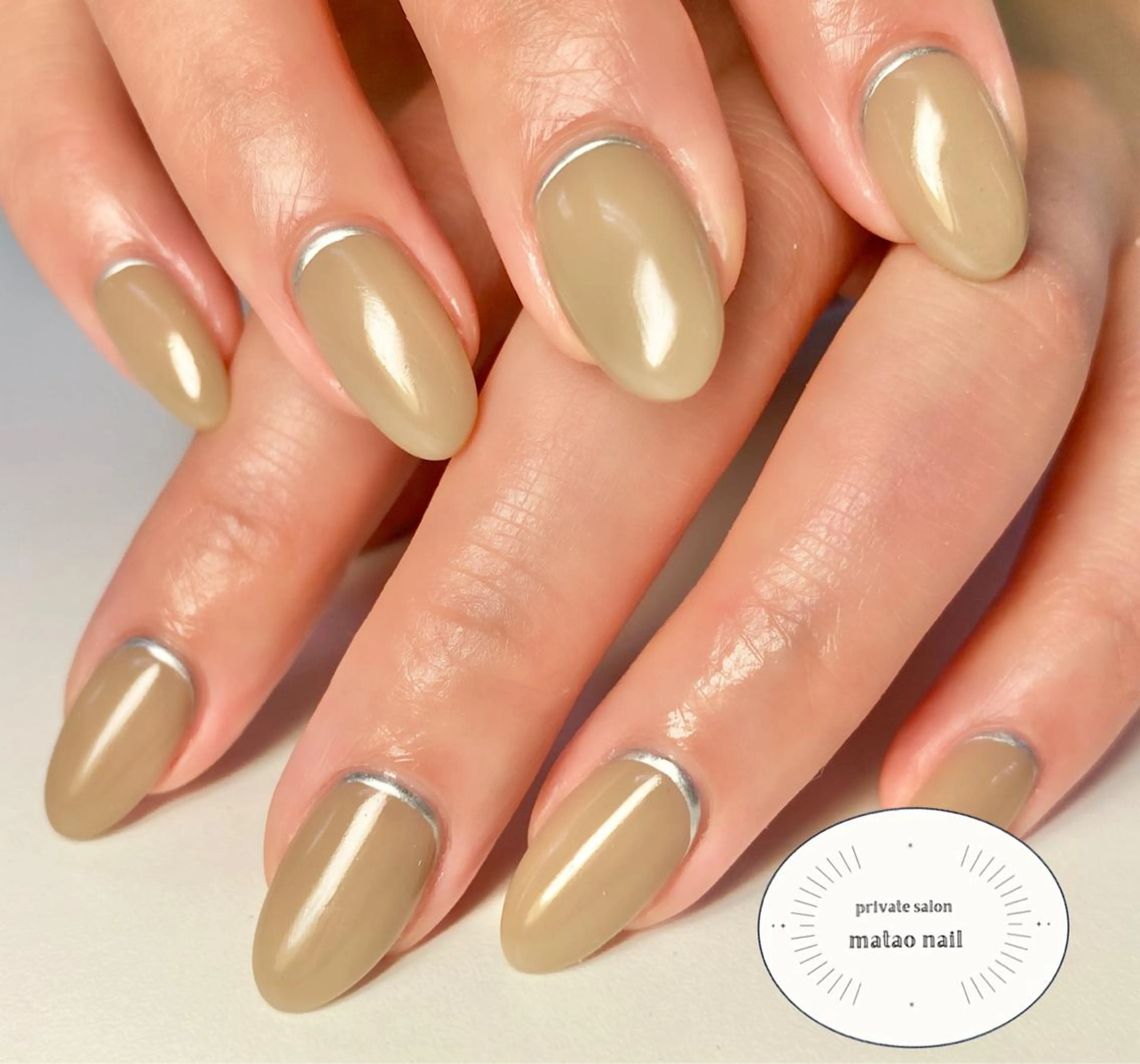 ネイル ラメ(グリッター) ワンカラーネイル matao nailの眉毛・アイブロウイメージ