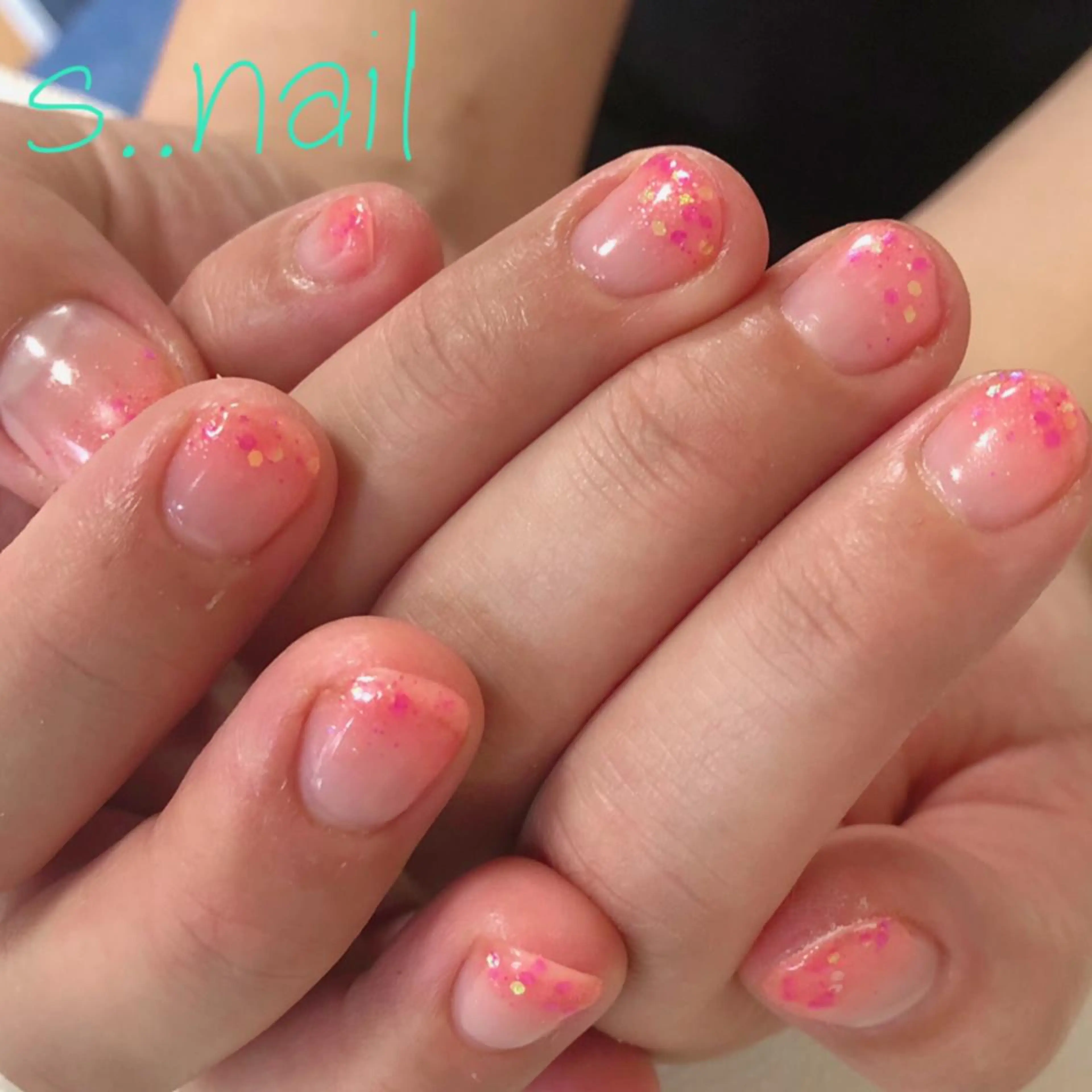 ネイル キラキラネイル ラメ(グリッター) ピンク s..nail / MORITAのネイルデザイン