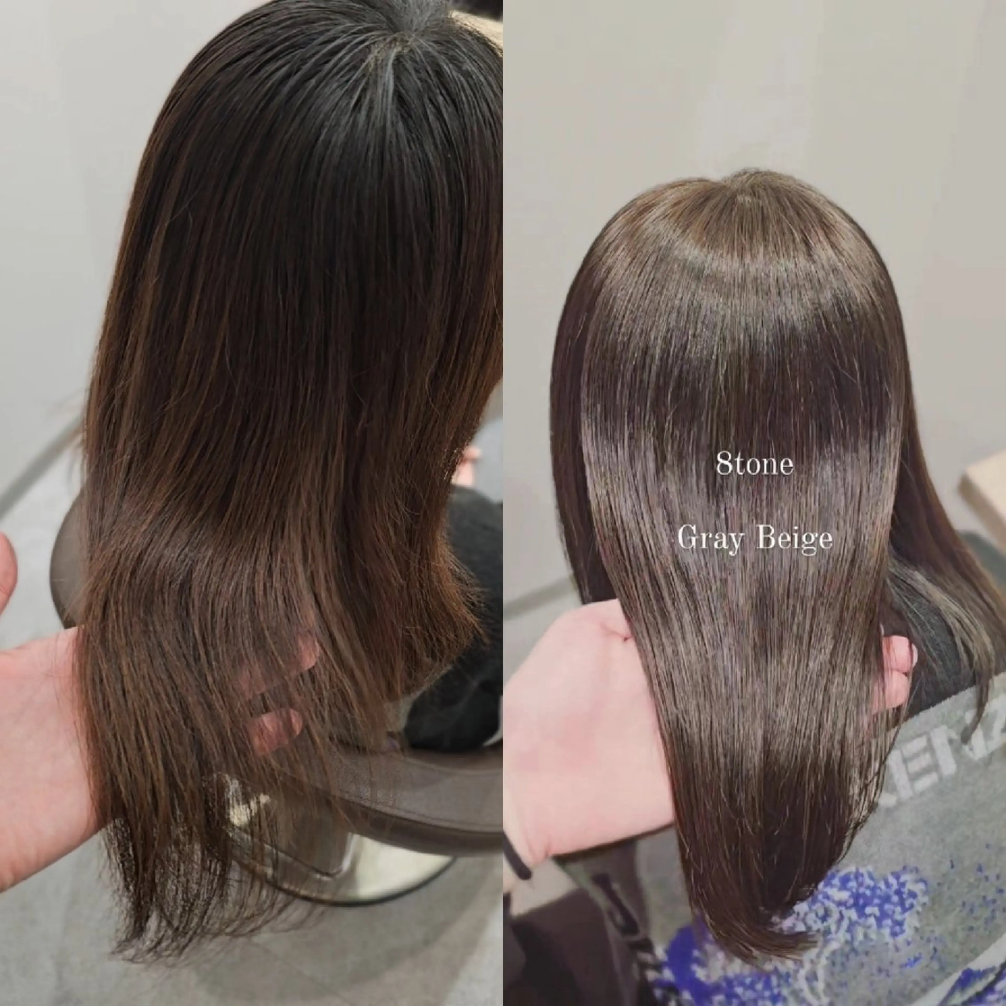 ミディアム カラー 透明感カラー カット ヘアカラー トリートメント 縮毛矯正をしている人 のためのカラーのヘアスタイル
