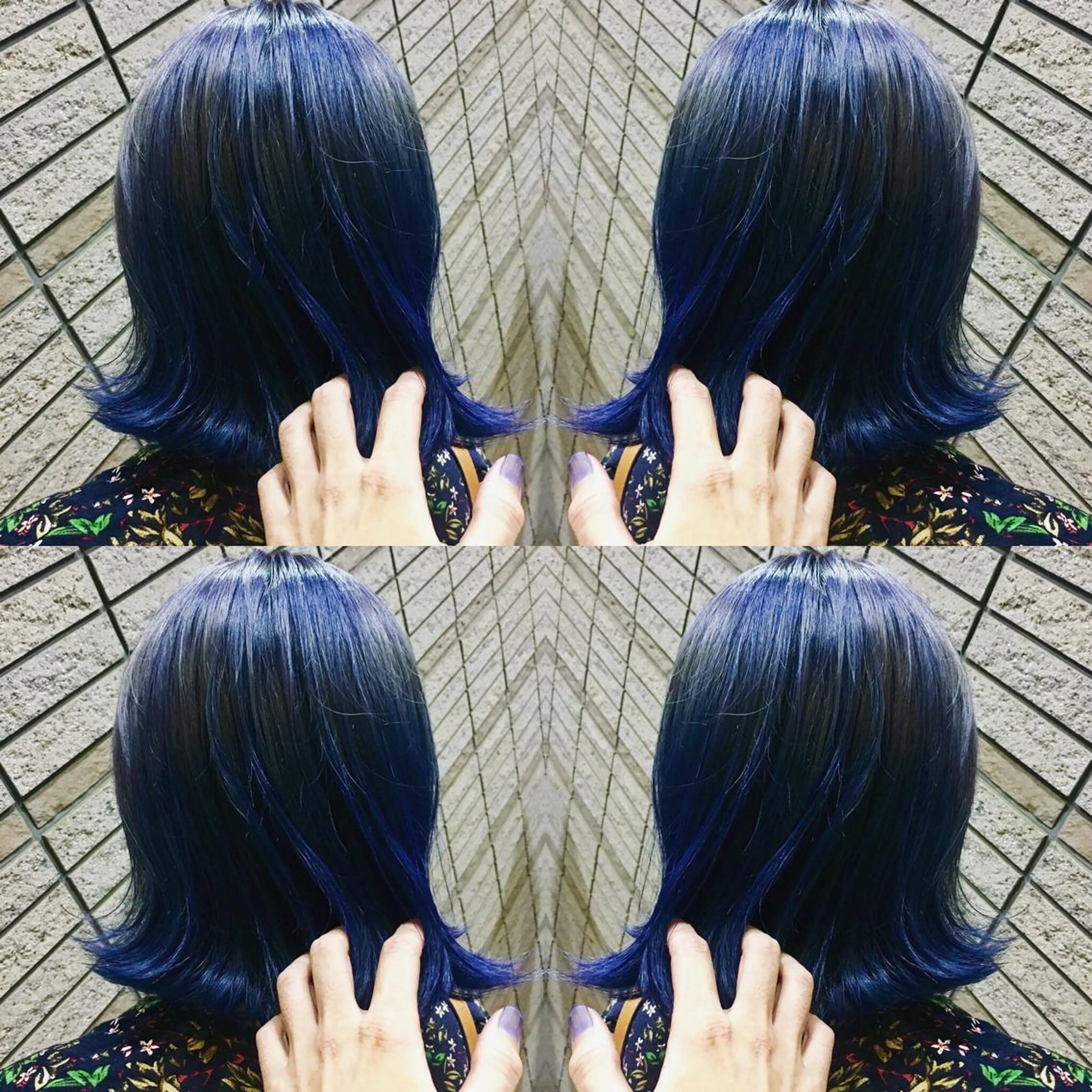 ショート カラー アッシュ ブルーカラー ブルーアッシュ ハイライトカラー ハイライト カット ヘアカラー N° jillva ♦️川端裕司♦️のヘアスタイル