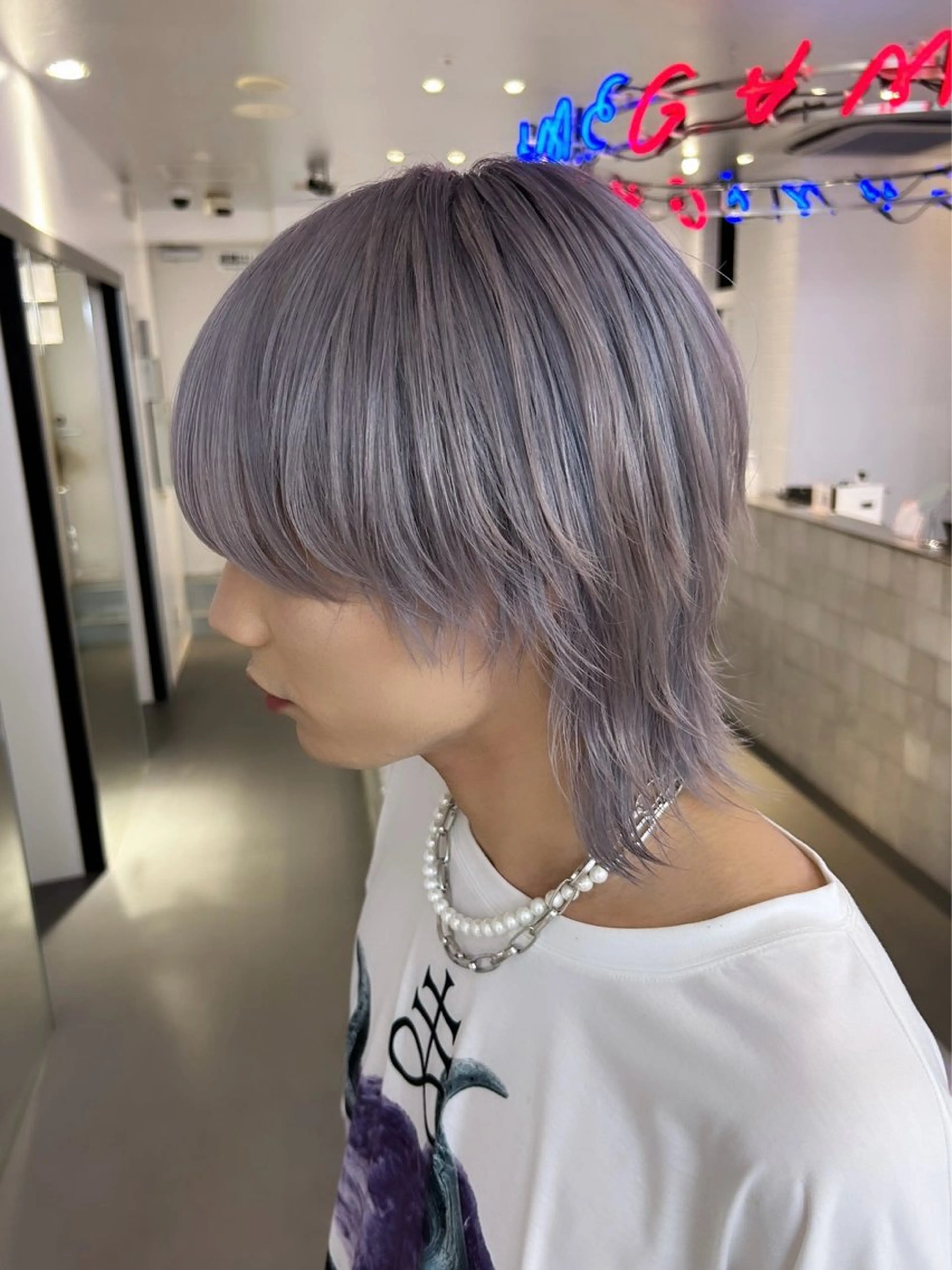 ロング ボブ エクステ 外国人風カラー 卒業式のヘアスタイル レイヤーカット カット ヘアカラー MiRI💜地毛級 エクステ✖似合わせ技のヘアスタイル