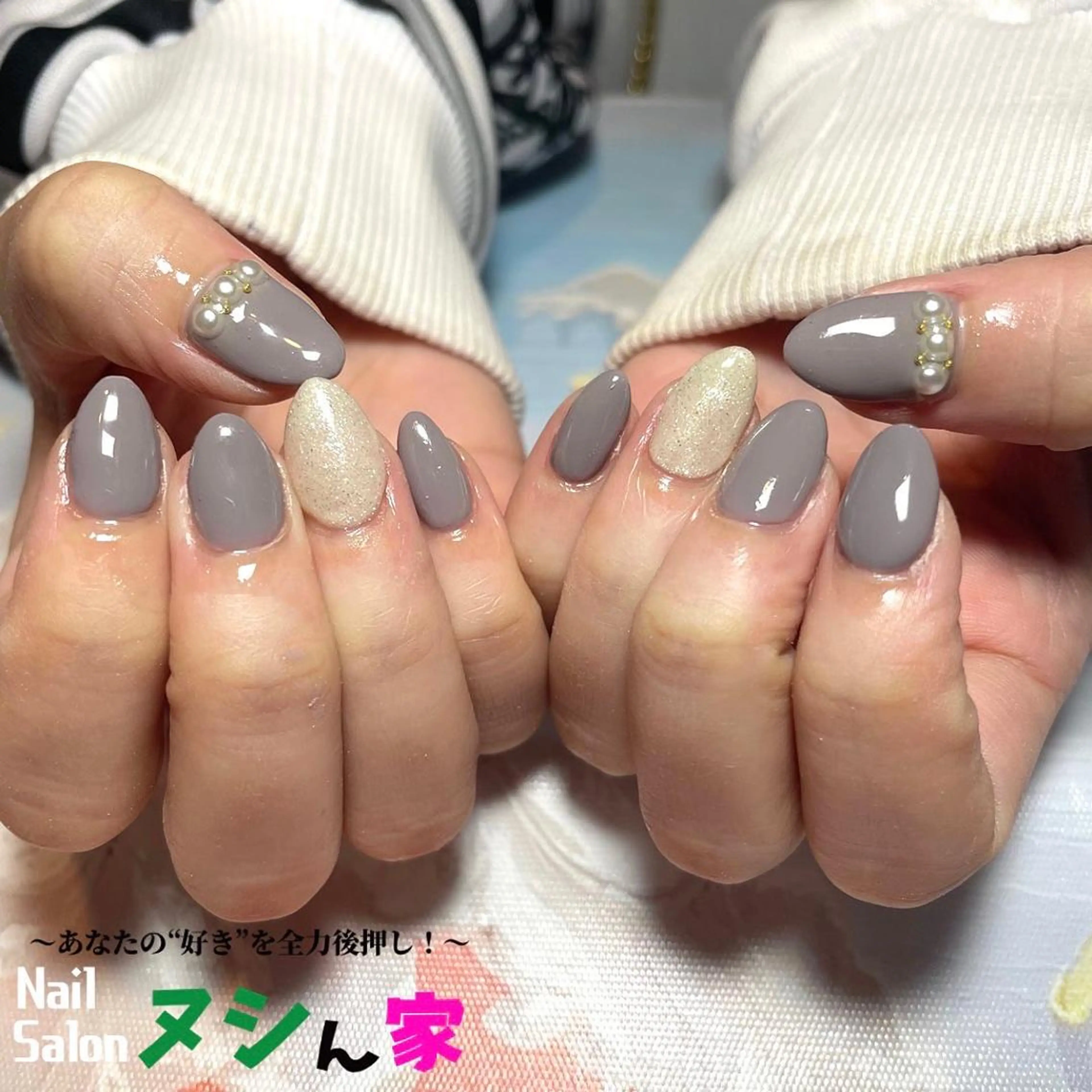 ネイル ハンドネイル Nail ヌシん家 AKANEのネイルデザイン