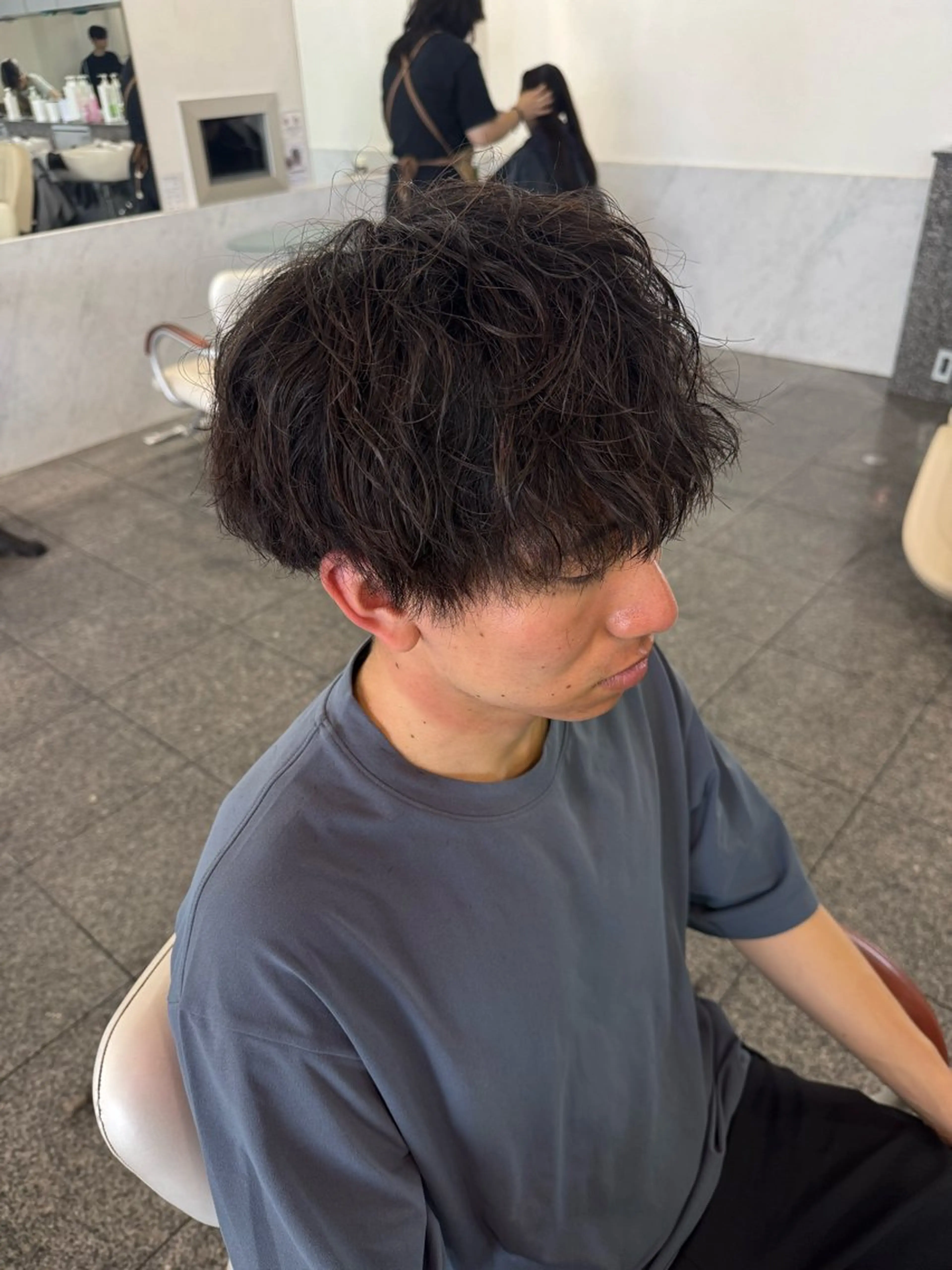 ショート パーマ メンズ 🫧ヒシダアキ taboo.i🫧のヘアスタイル