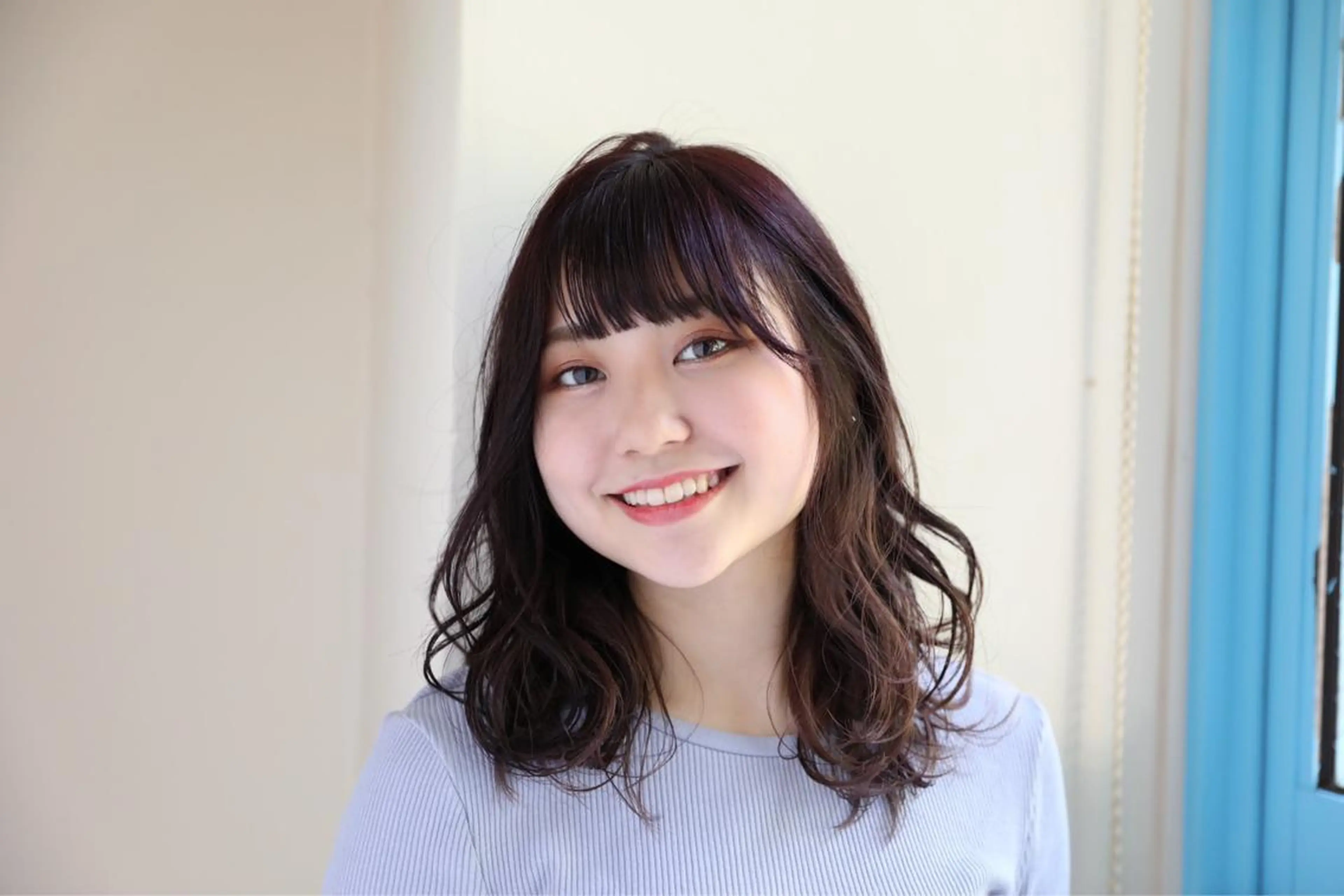 セミロング パーマ/髪質改善 【榎本千夏】のヘアスタイル