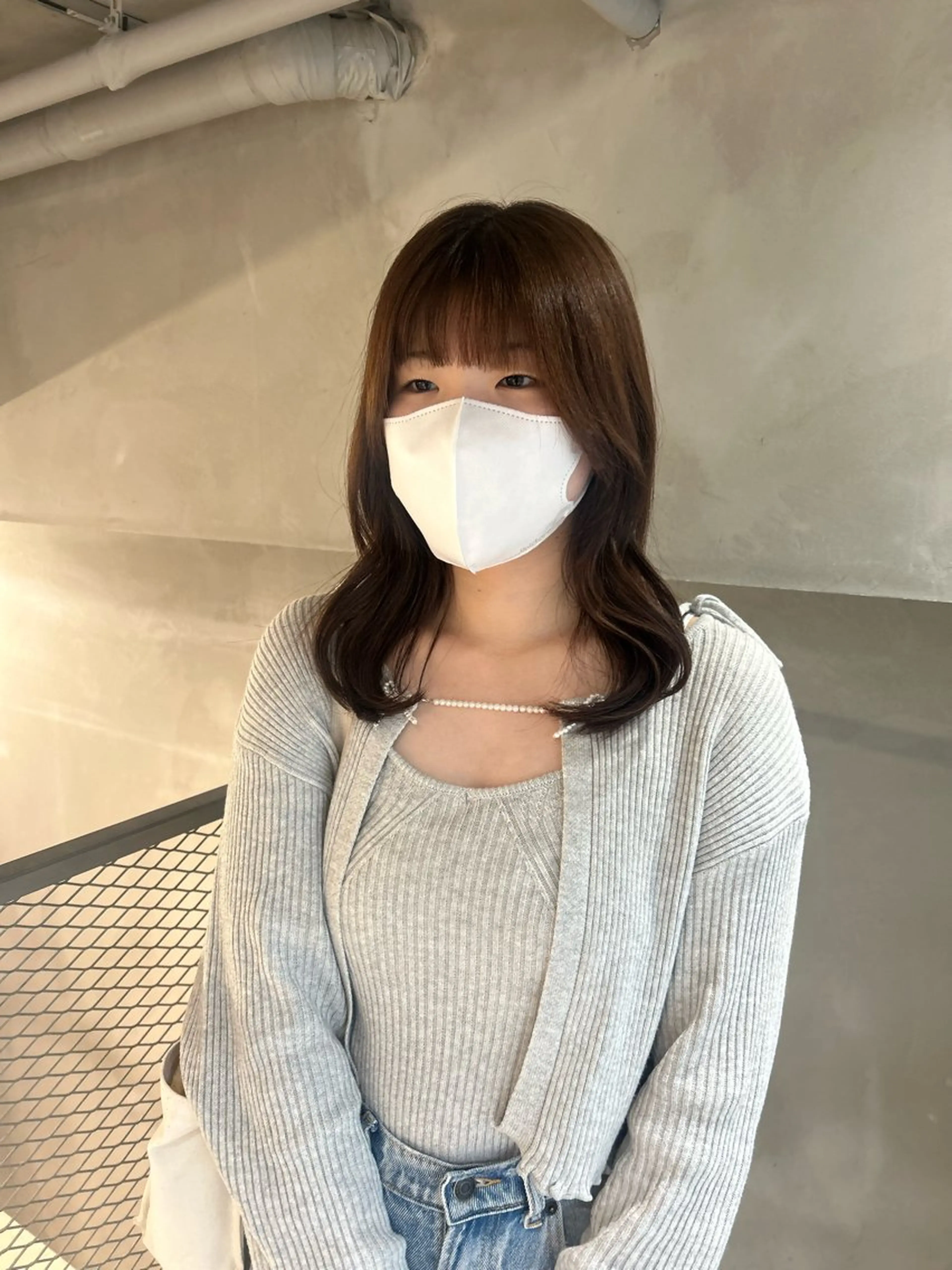 前髪カットの写真