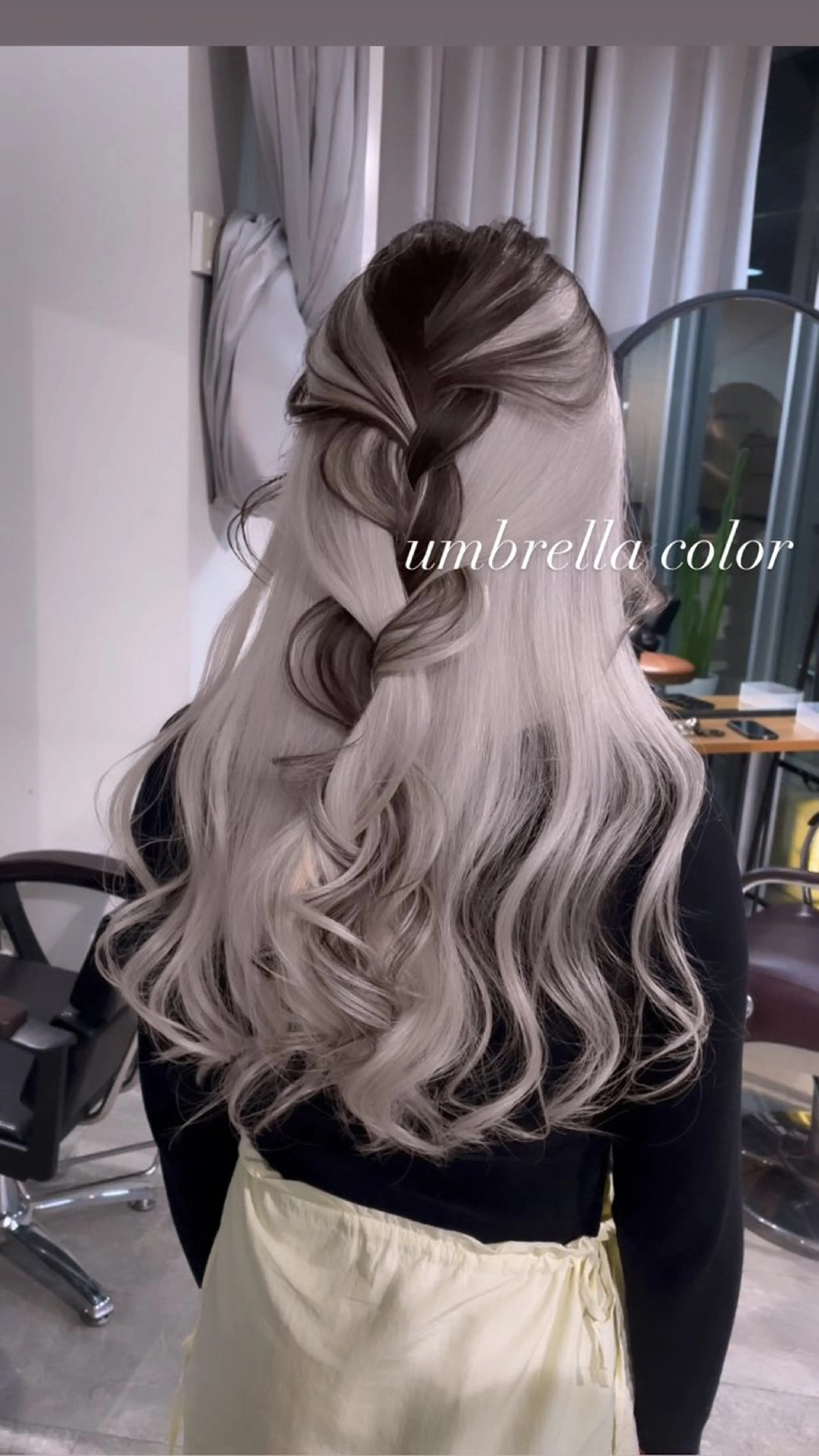 ロング カラー カット ヘアカラー トリートメント ヘアセット 💜ハイトーン💛 マジカルかいちゃんのヘアスタイル