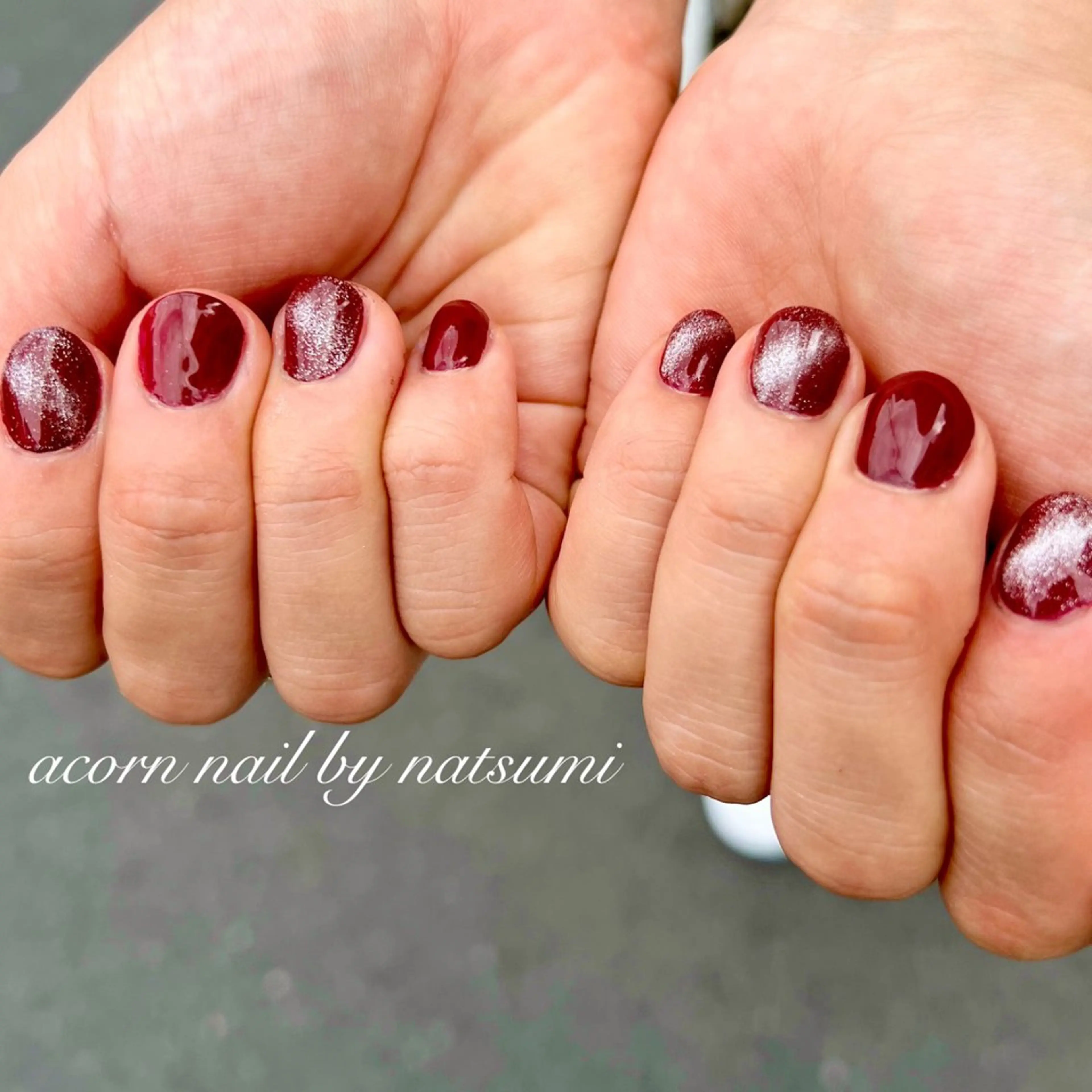 ネイル マグネットネイル ショートネイル 個性派ニュアンス nuts nail所属・【池袋】nuts nail　なつみのネイルデザイン