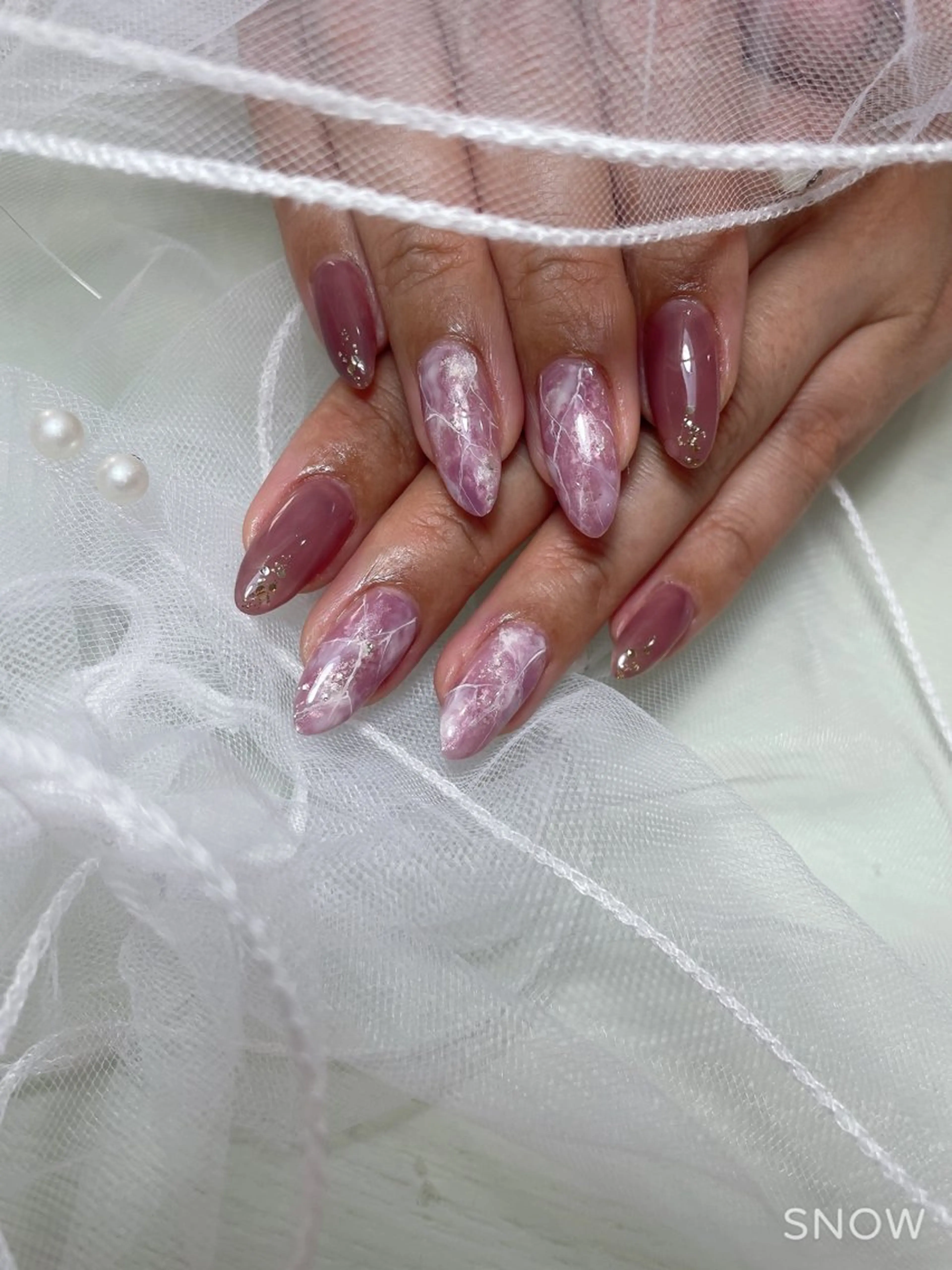 ネイル 大理石ネイル(マーブル) nails bunnyのネイルデザイン