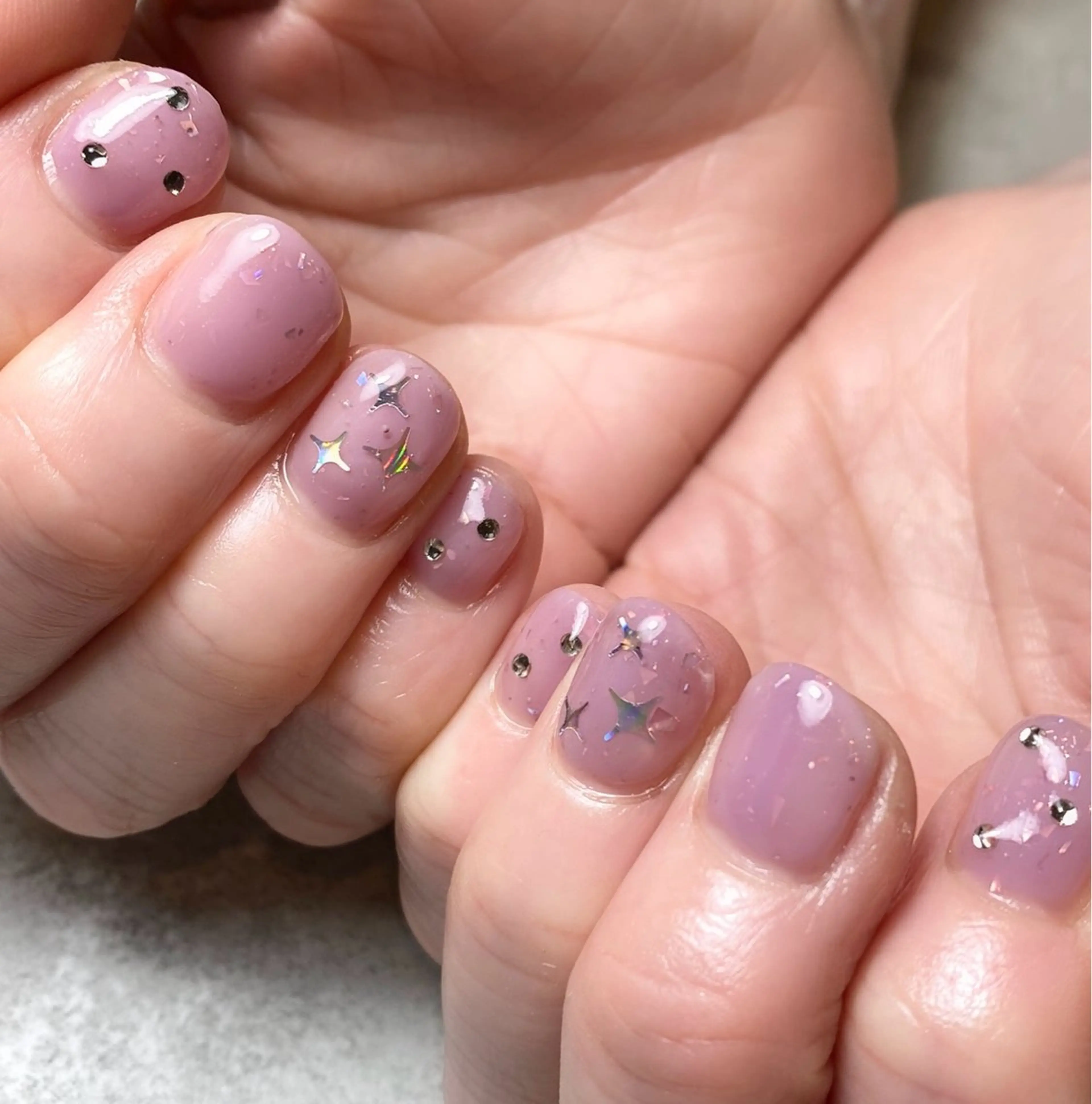 ネイル ラメ(グリッター) ワンカラーネイル ハンドネイル Narumi nailのネイルデザイン