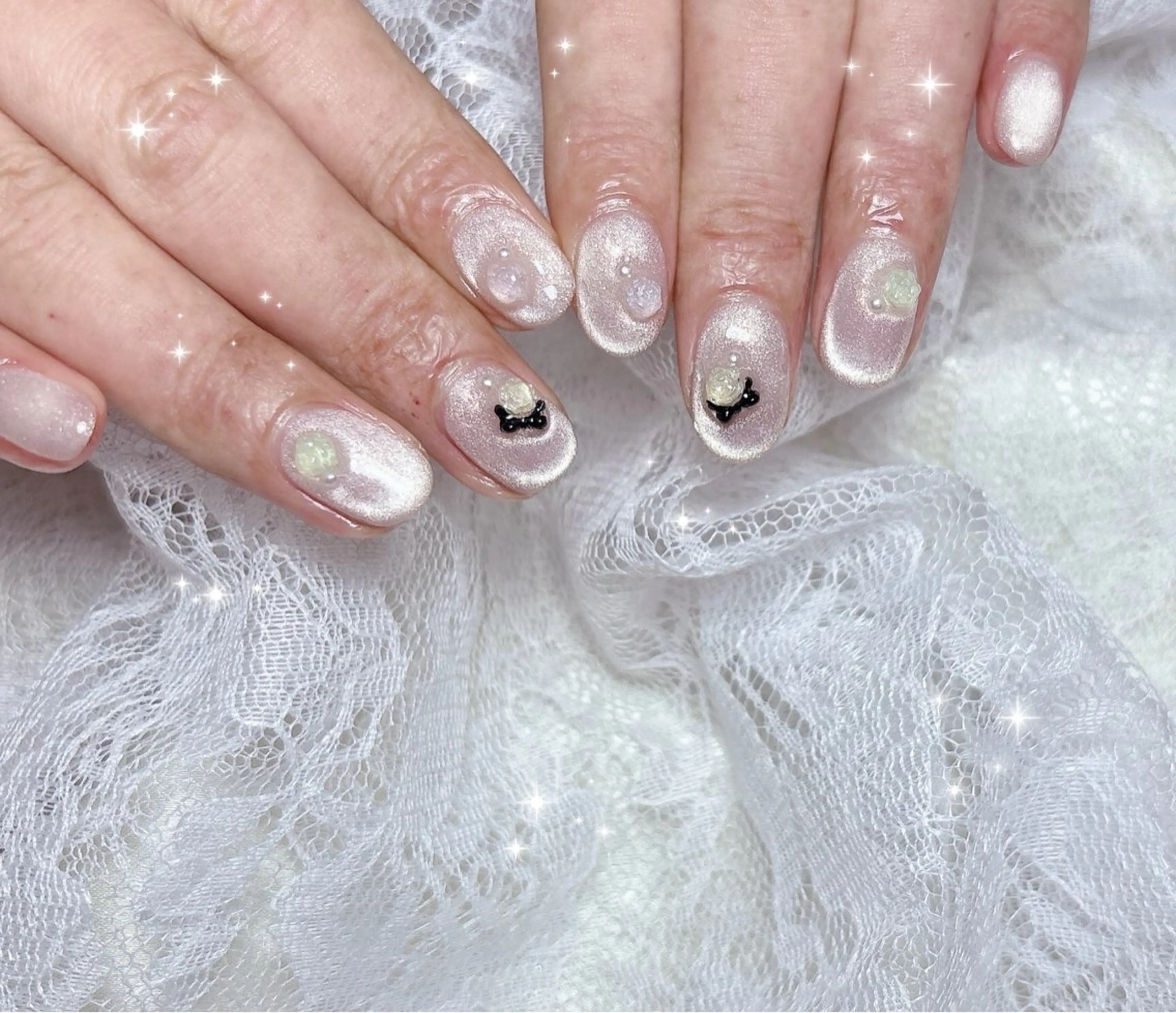 ネイル マグネットネイル ハンドネイル FLARE NAIL フレアネイルのネイルデザイン