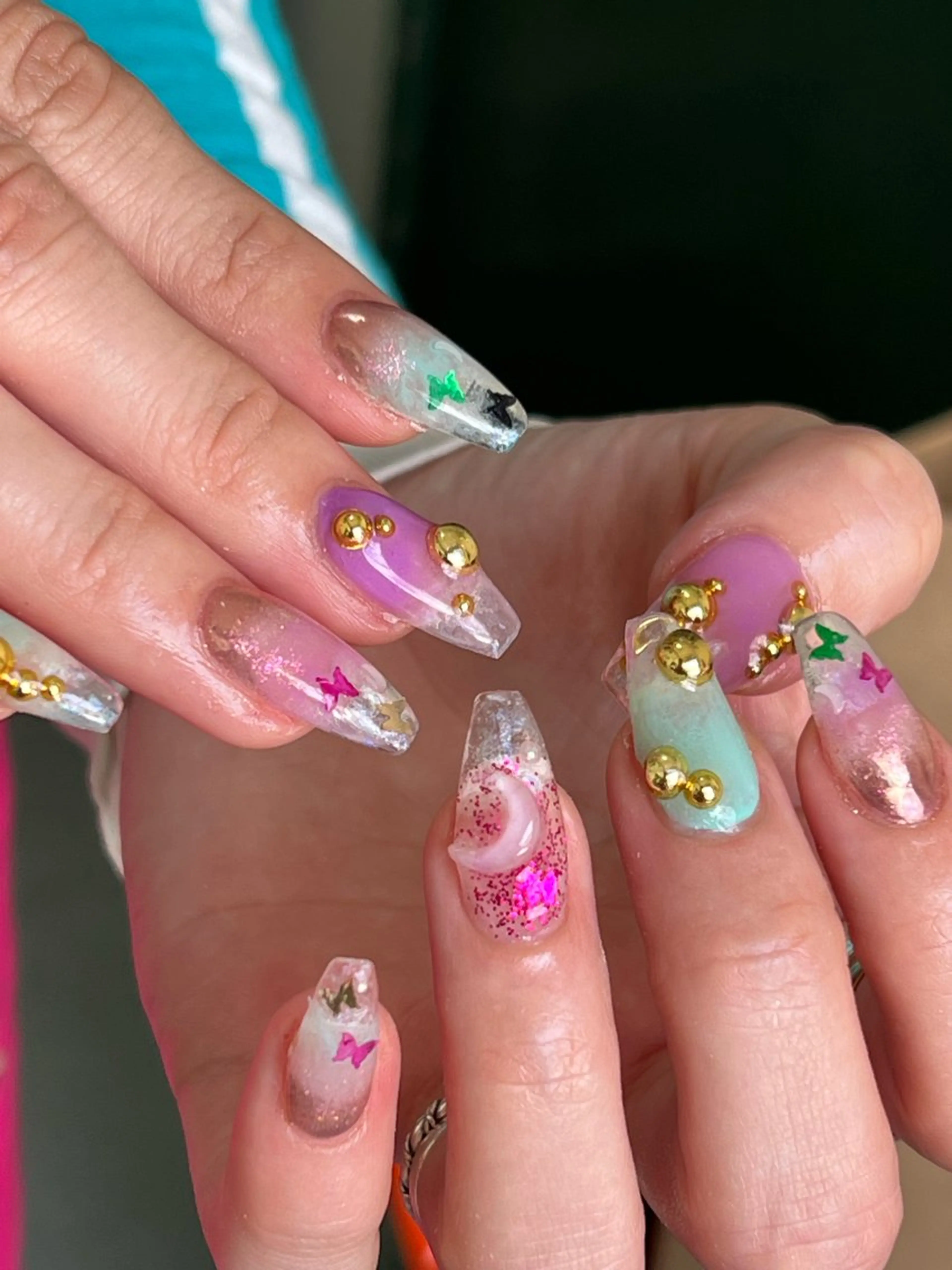 ネイル ハンドネイル Hata nail 🎀個性派ニュアンスのネイルデザイン