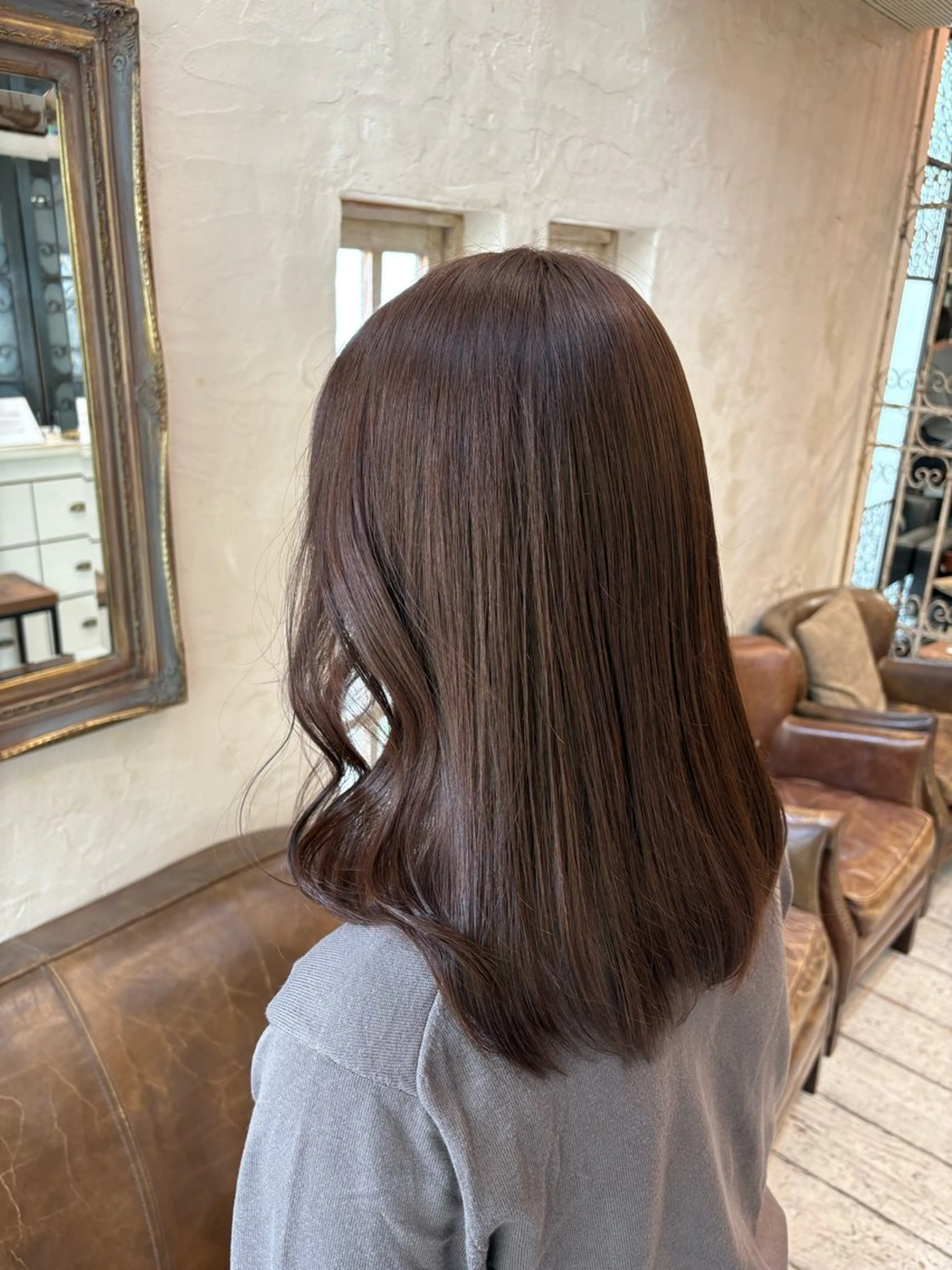 セミロング カラー 工藤 暖 /透明感カラーのヘアスタイル