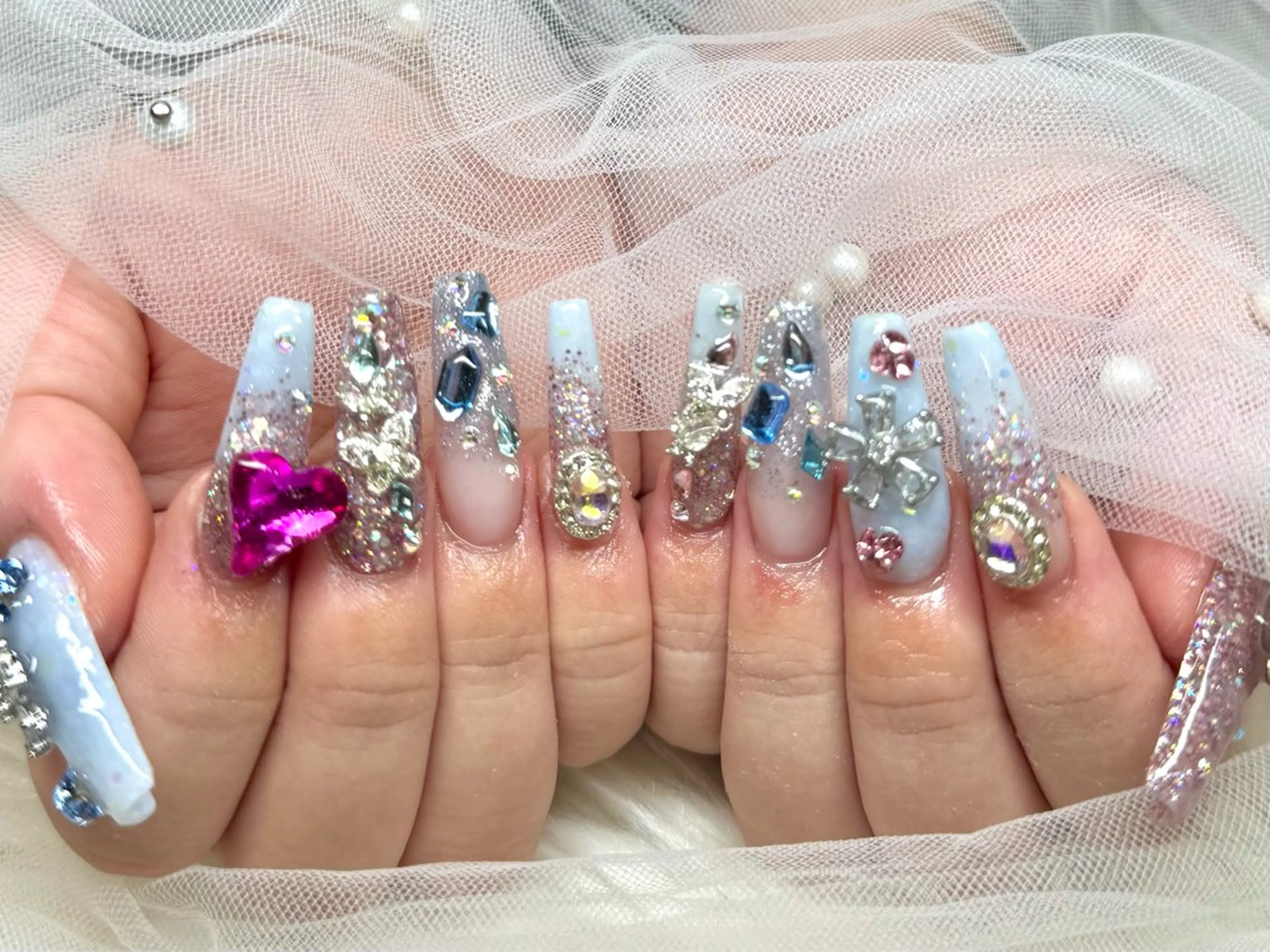 ネイル ロングネイル スカルプネイル ハンドネイル LUCAS 千葉 AOI💅🏾💕のネイルデザイン