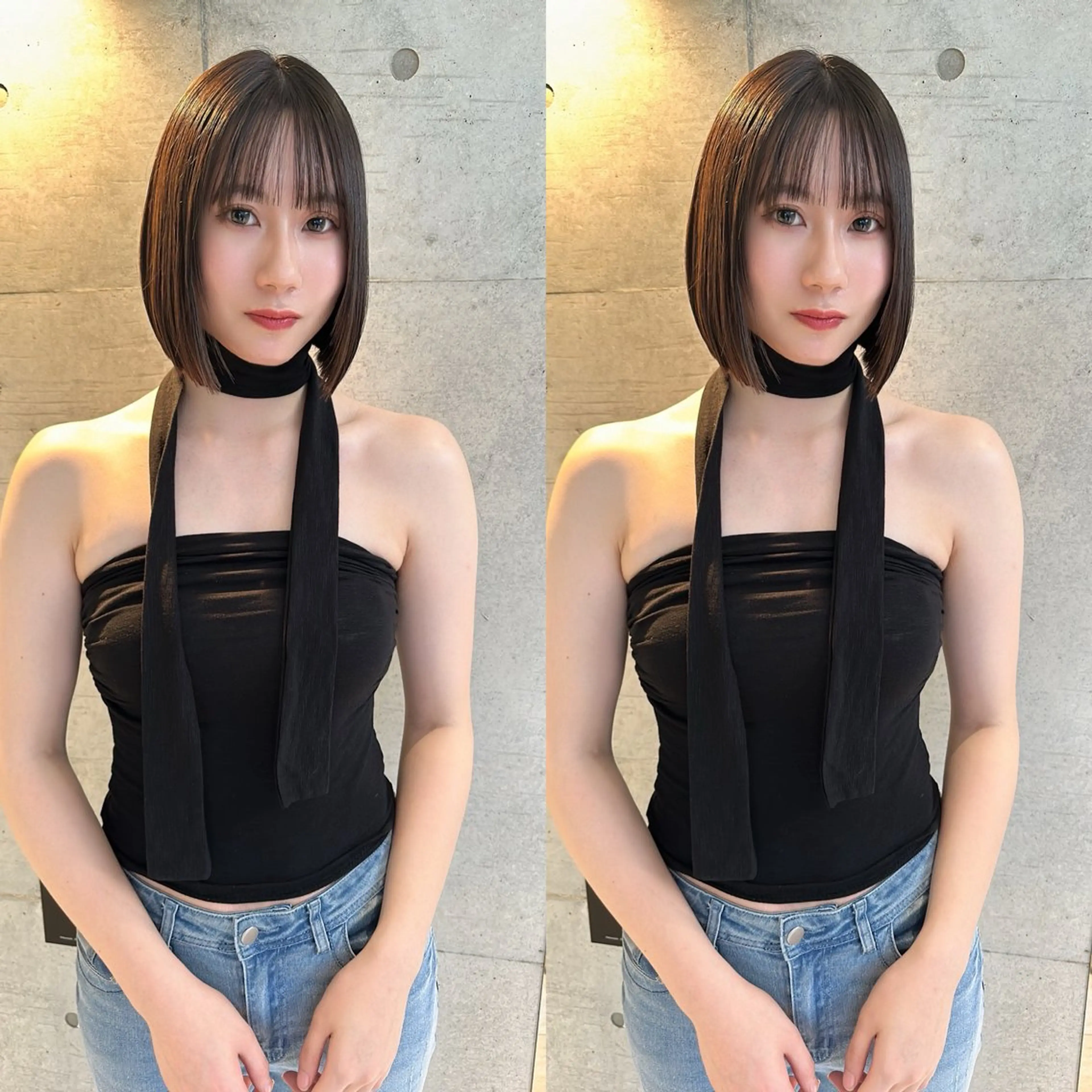 ミディアム カット 縮毛矯正 トリートメント ✨髪質改善特化✨副 店長椎葉信乃介のヘアスタイル