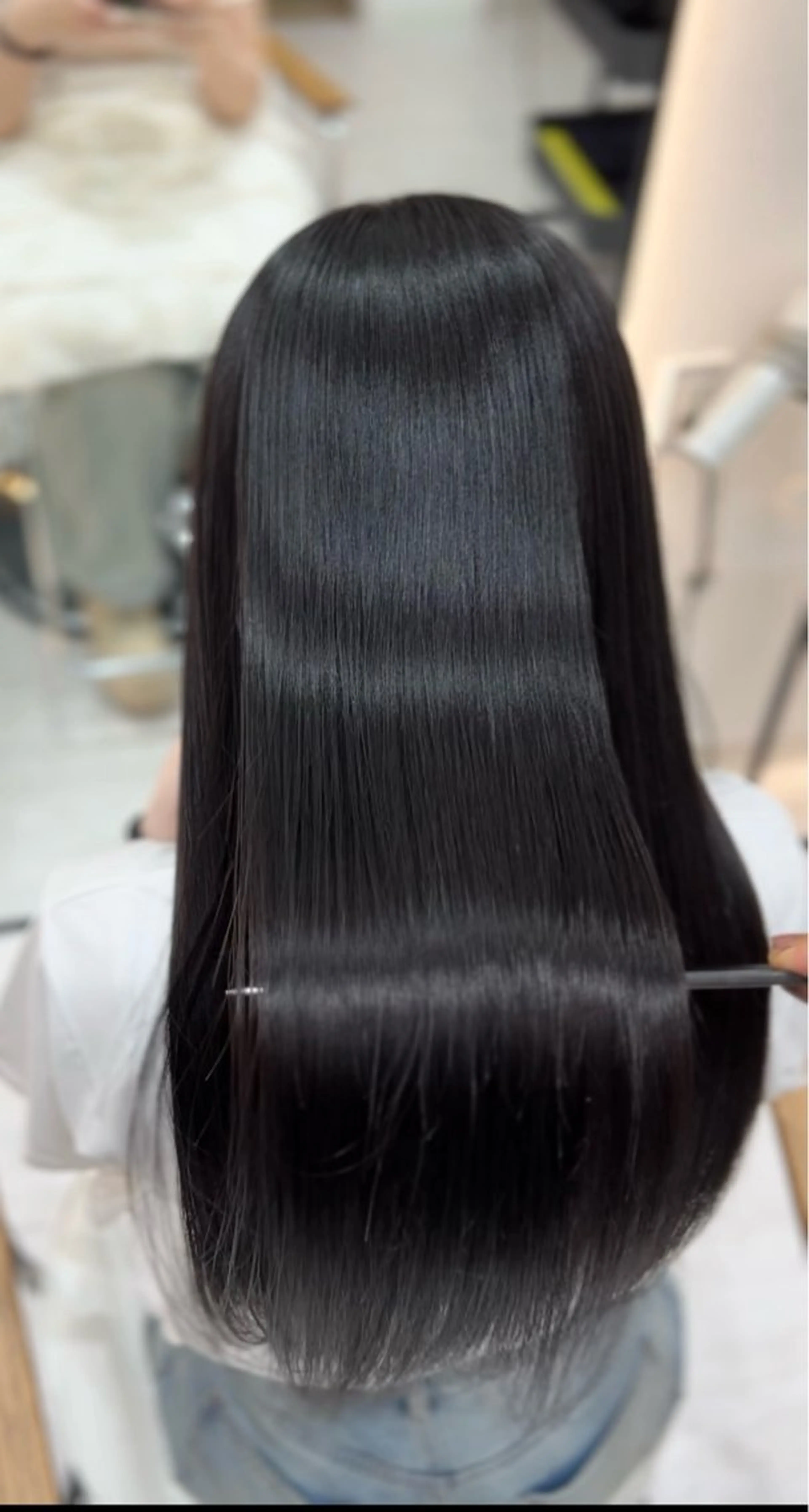 ロング カット ヘアカラー トリートメント 学生人気No1🩶 韓国風/艶髪/輝士のヘアスタイル