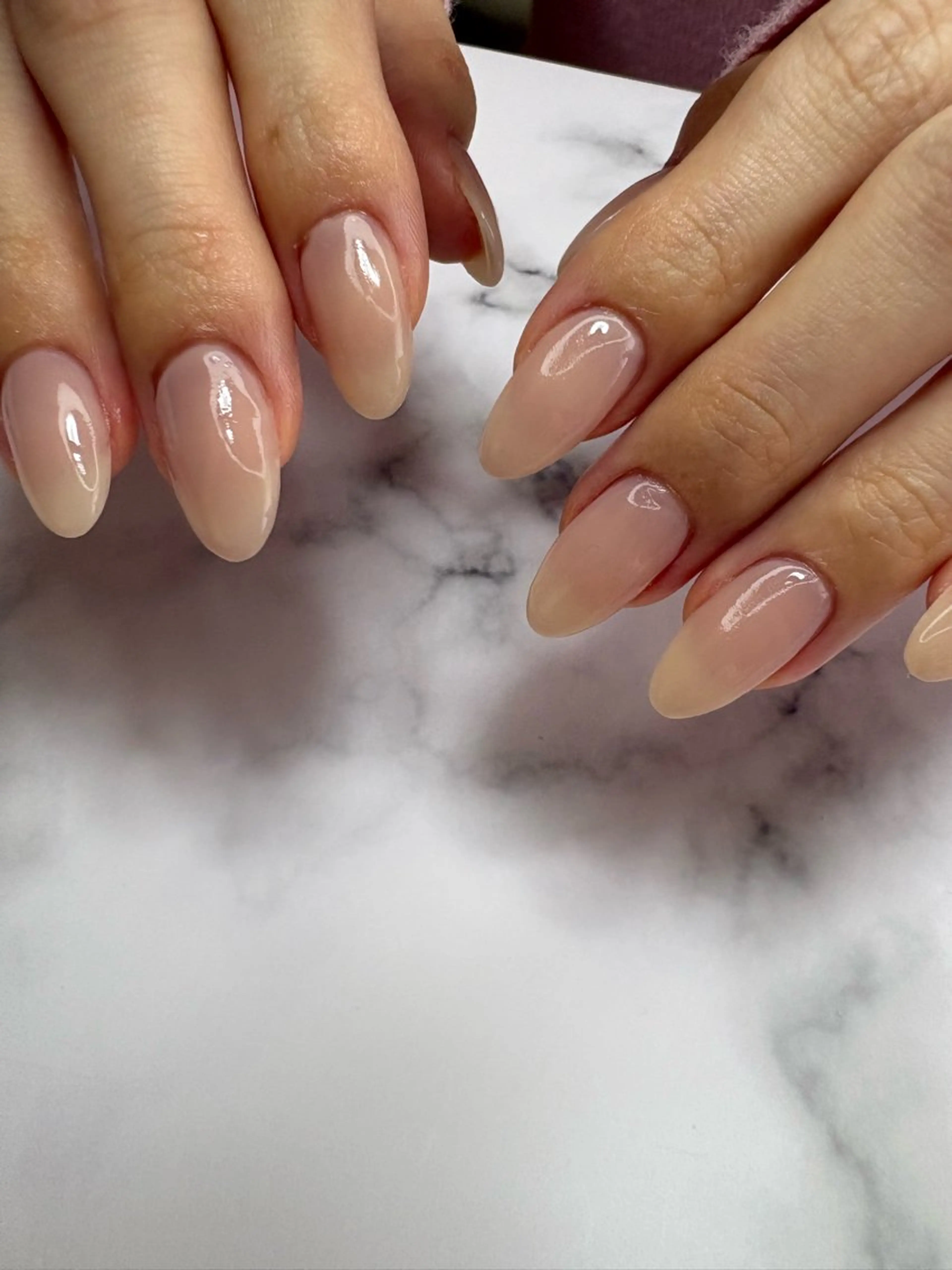 ネイル オフィスネイル ワンカラーネイル シンプルネイル nail salon minthのネイルデザイン