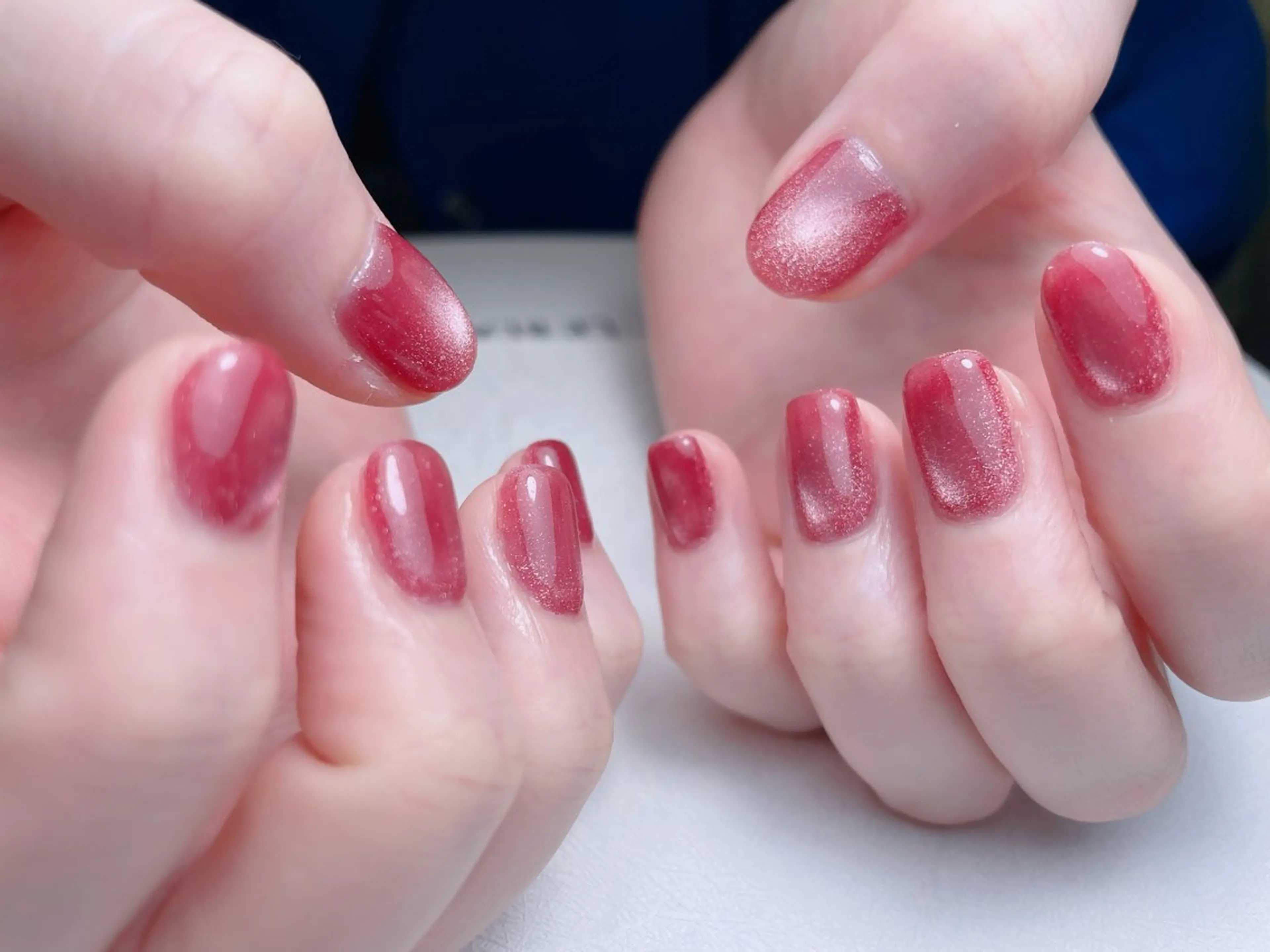 ネイル 長さ出し フットネイル フレンチネイル ジェルネイル ガラスフレンチ 中野駅から2分 MEO NAILのネイルデザイン