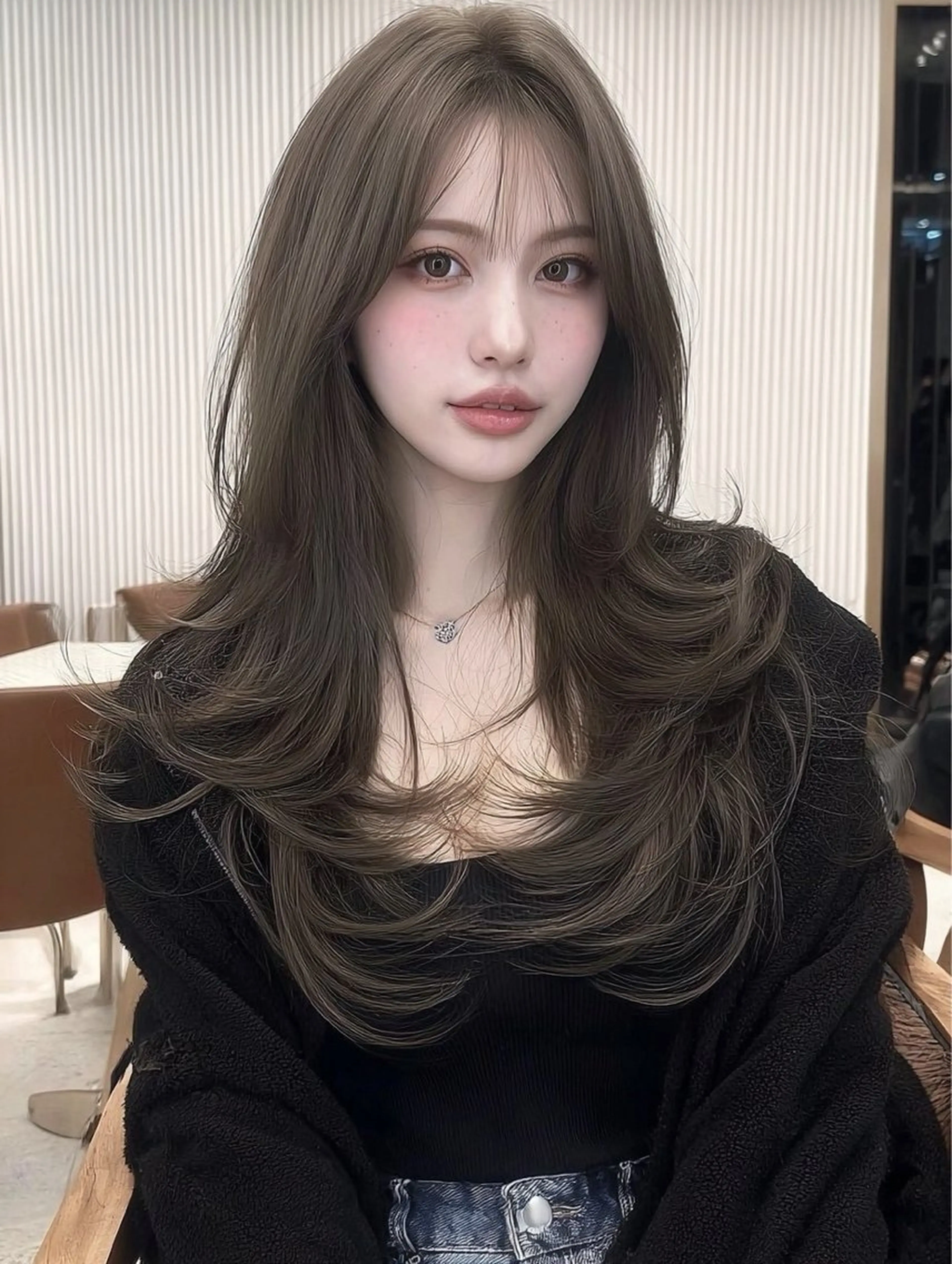 ロング カラー 透明感カラー ハイトーンカラー インナーカラー ボブ 髪質改善 祖慶 歩のヘアスタイル