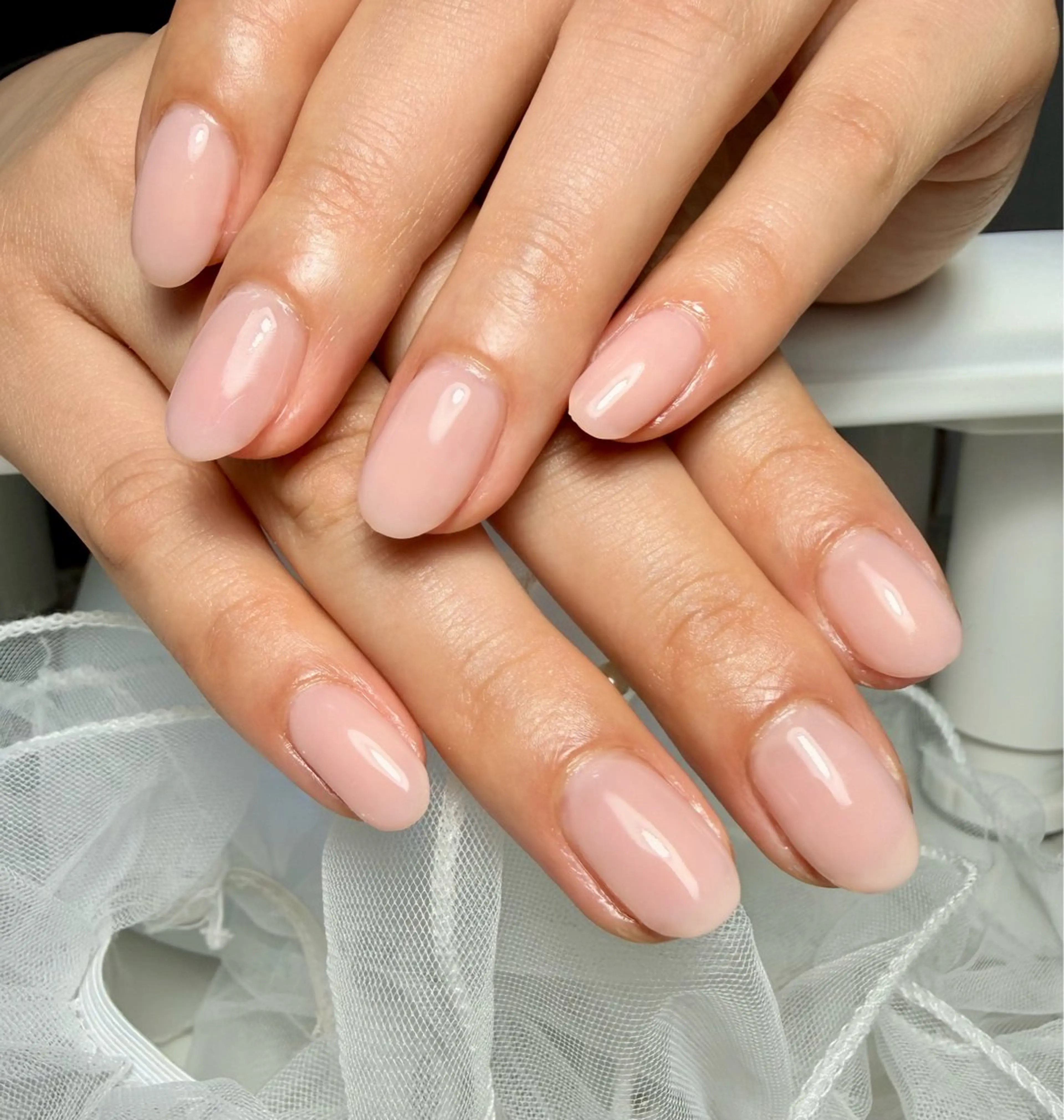 ネイル アートネイル チークネイル フラッシュネイル フラッシュマグ フレンチネイル M.N_ nailのネイルデザイン