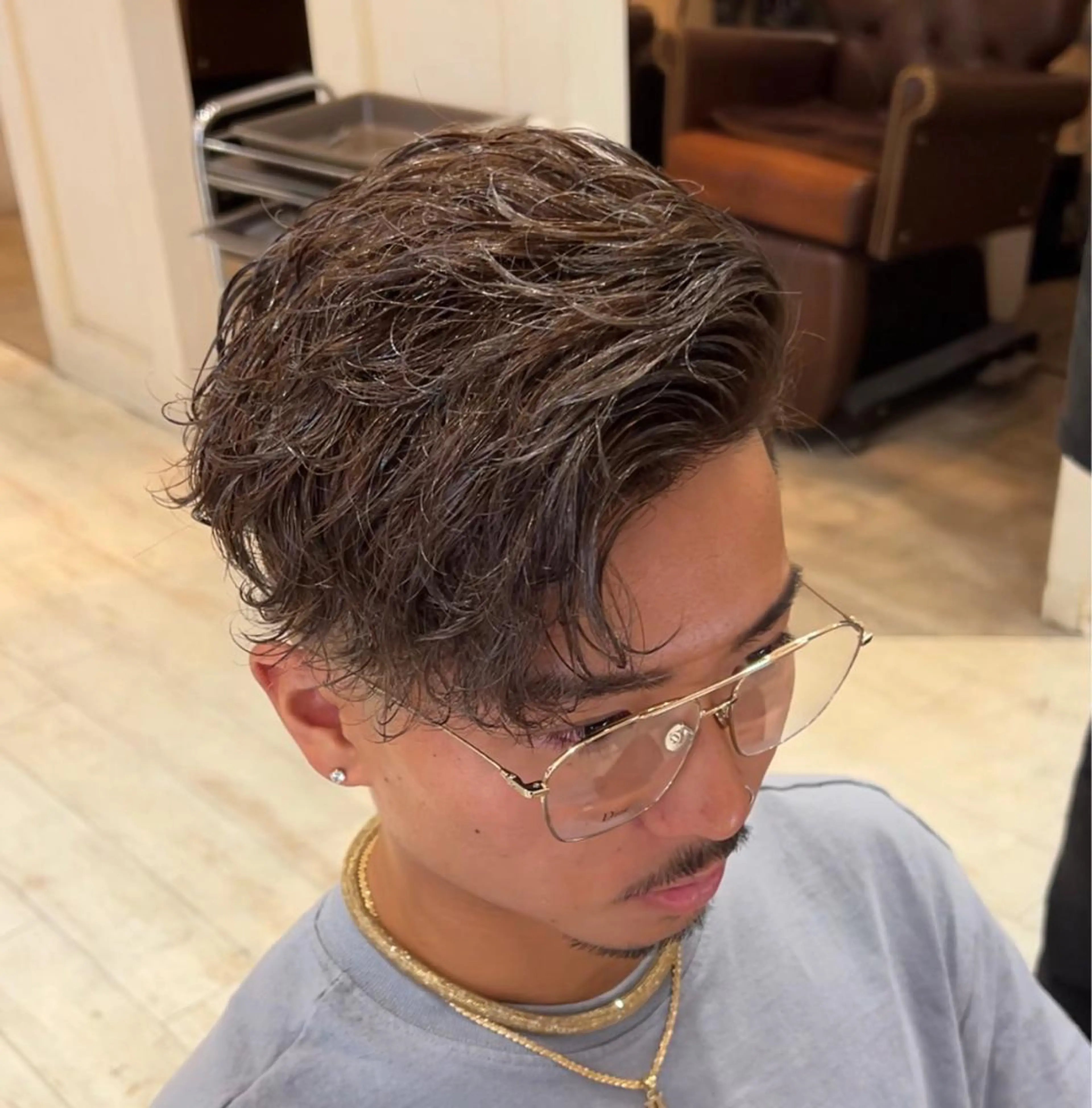 ショート パーマ メンズ 💈men's💈 satoru中目黒のヘアスタイル