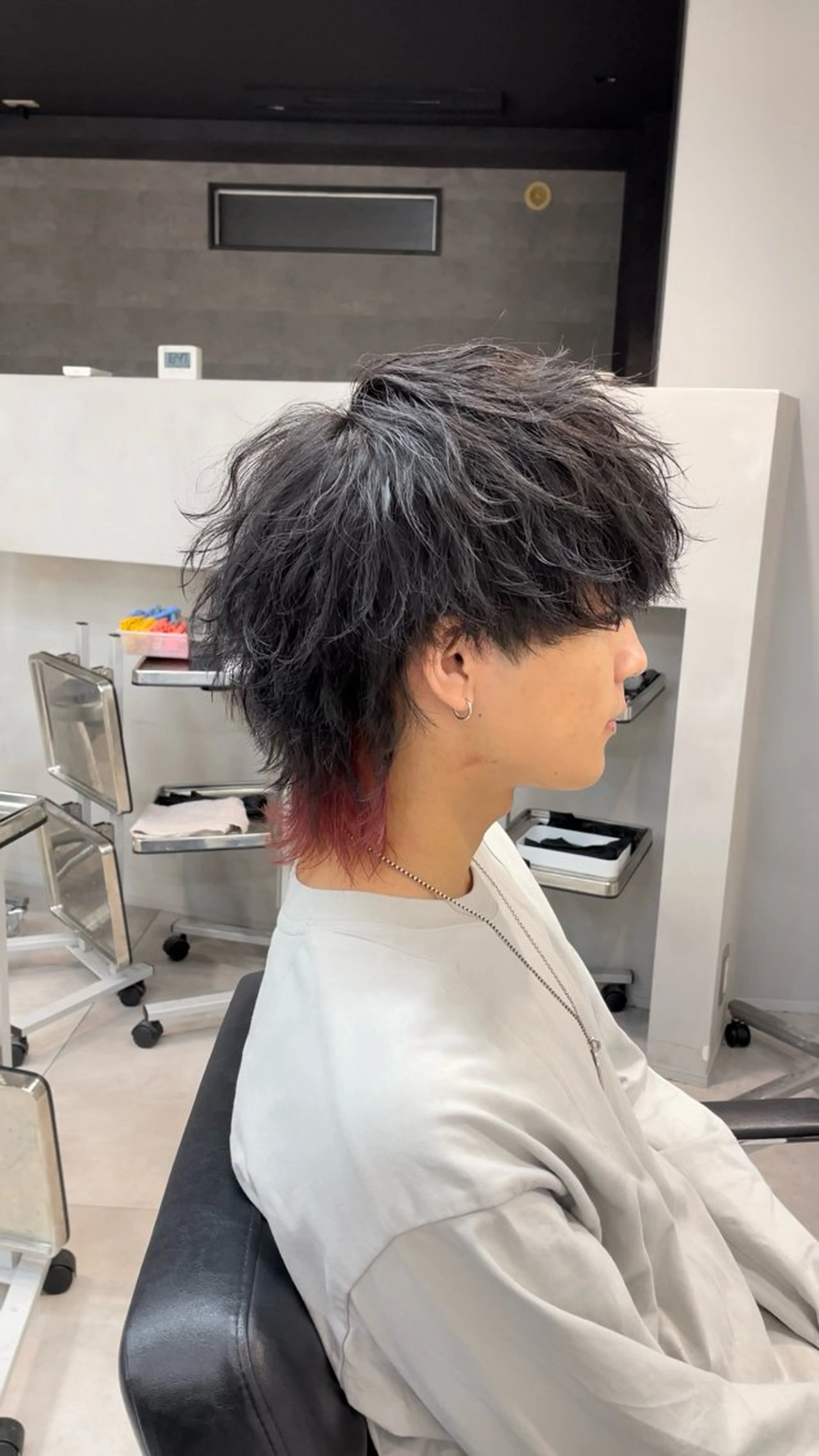 ミディアム カラー パーマ メンズヘア👦🏻 詩菜《しいな》のヘアスタイル