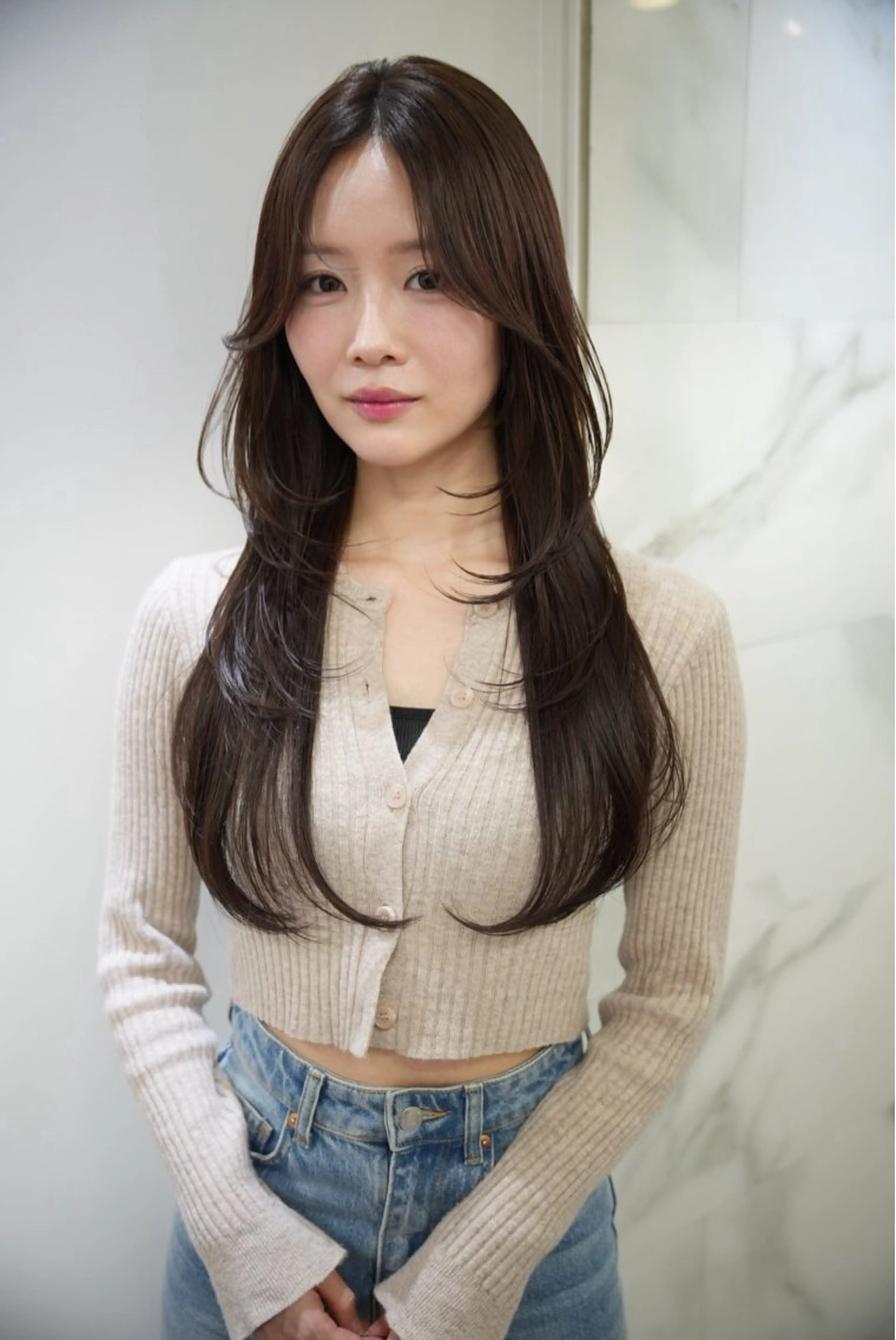 ロング ヘアカラー トリートメント 🖱️透明感カラー ×髪質改善Rikyuのヘアスタイル