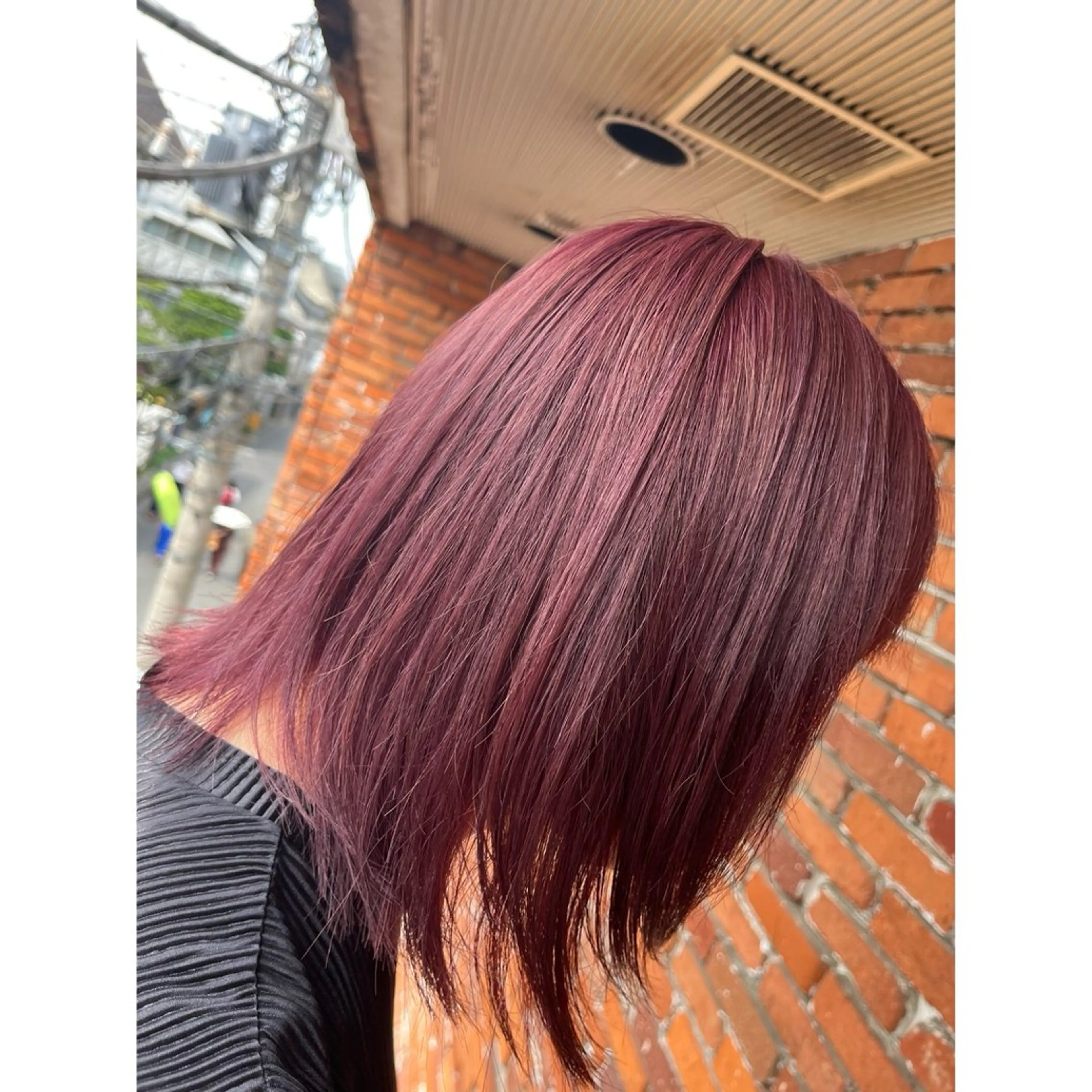 ミディアム カラー ブリーチ ケアブリーチ ハイトーンカラー ピンクカラー ヘアカラー Lagom なかだのヘアスタイル