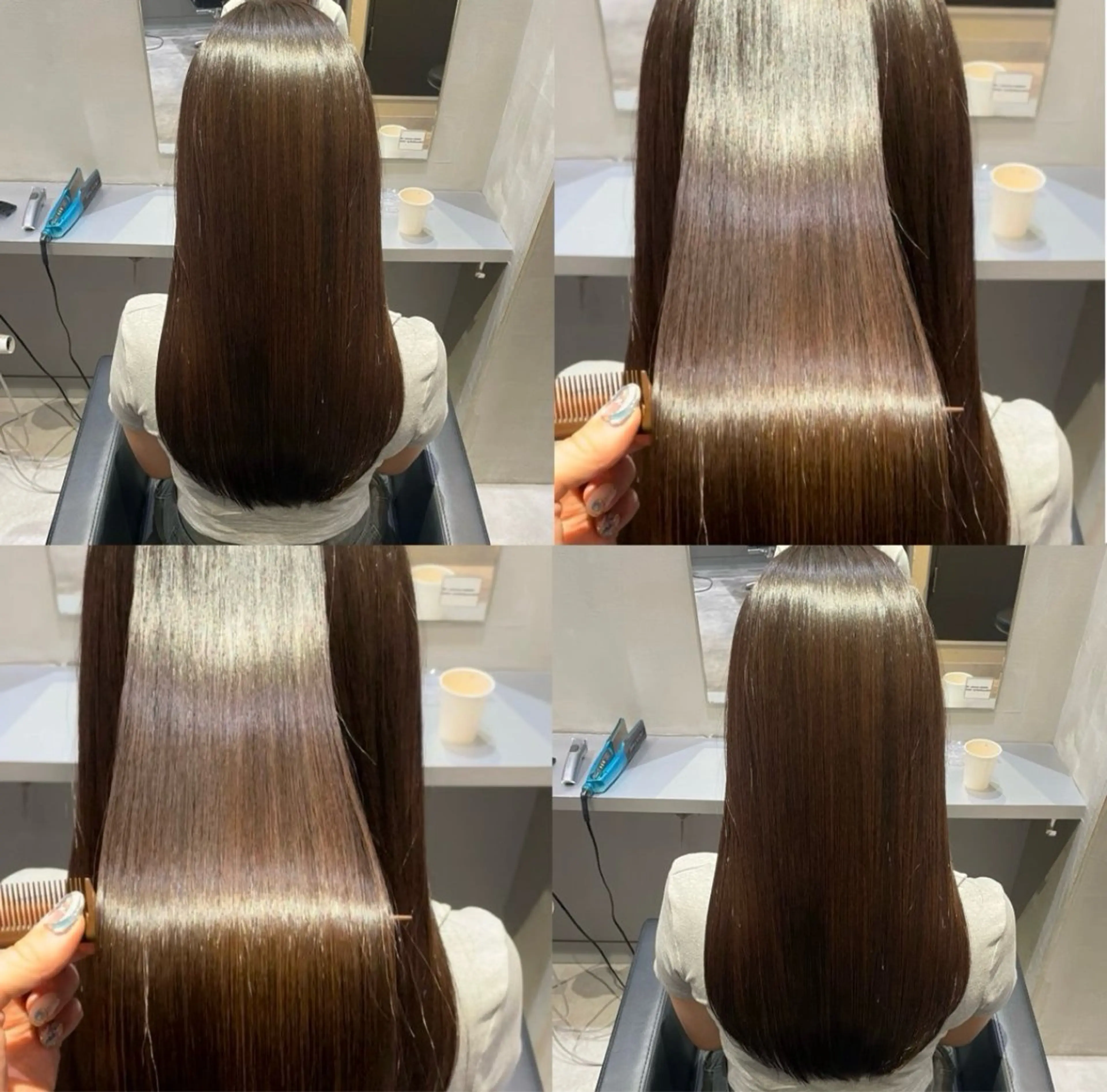 💎 究極の髪質改善💎カット➕ METEOカラー『プラチナコース』【レイヤー/艶髪/暖色/寒色/韓国ヘア/メテオ】の写真