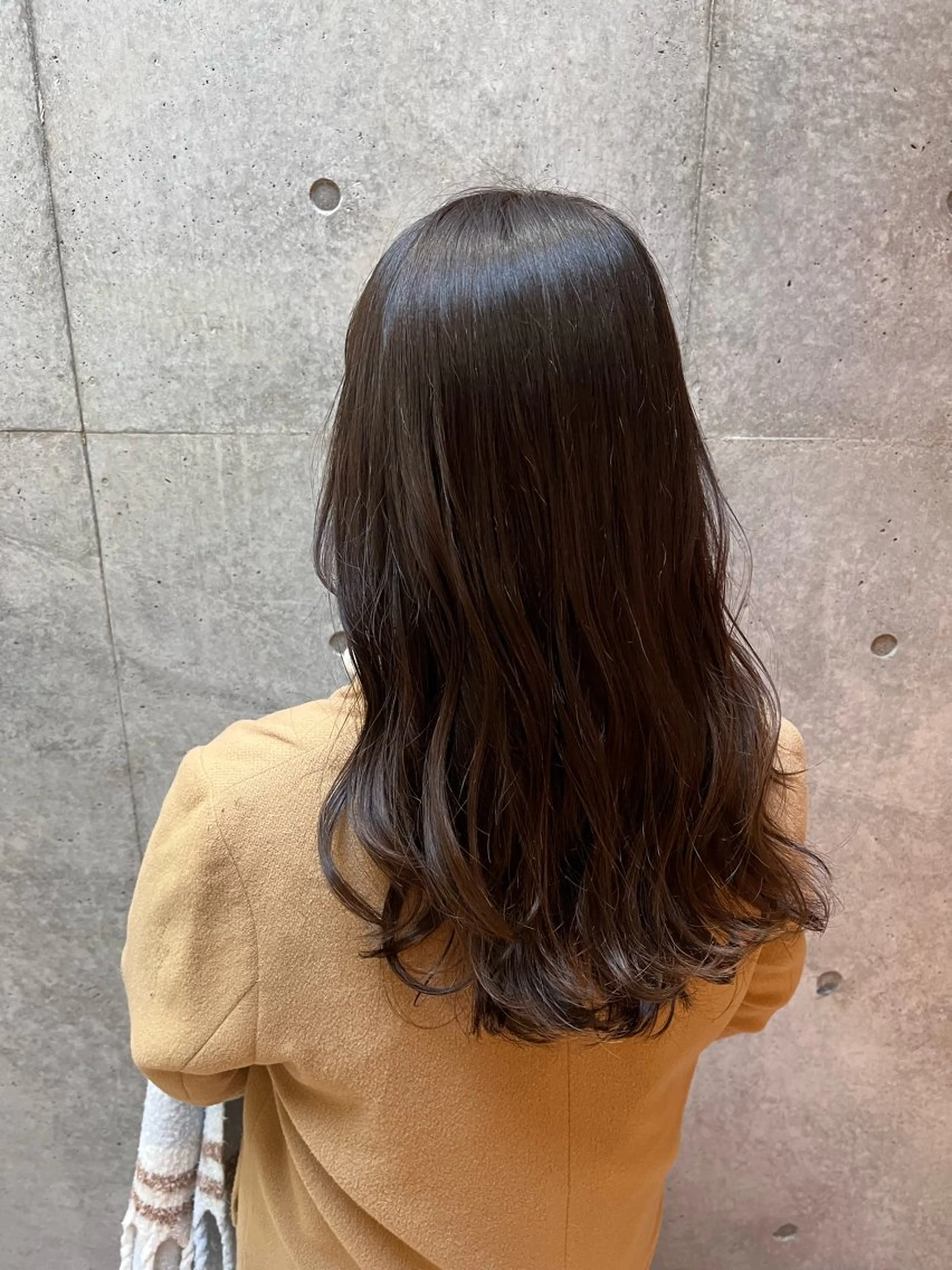 セミロング カラー 艶感透明感カラー🤍 hinaのヘアスタイル