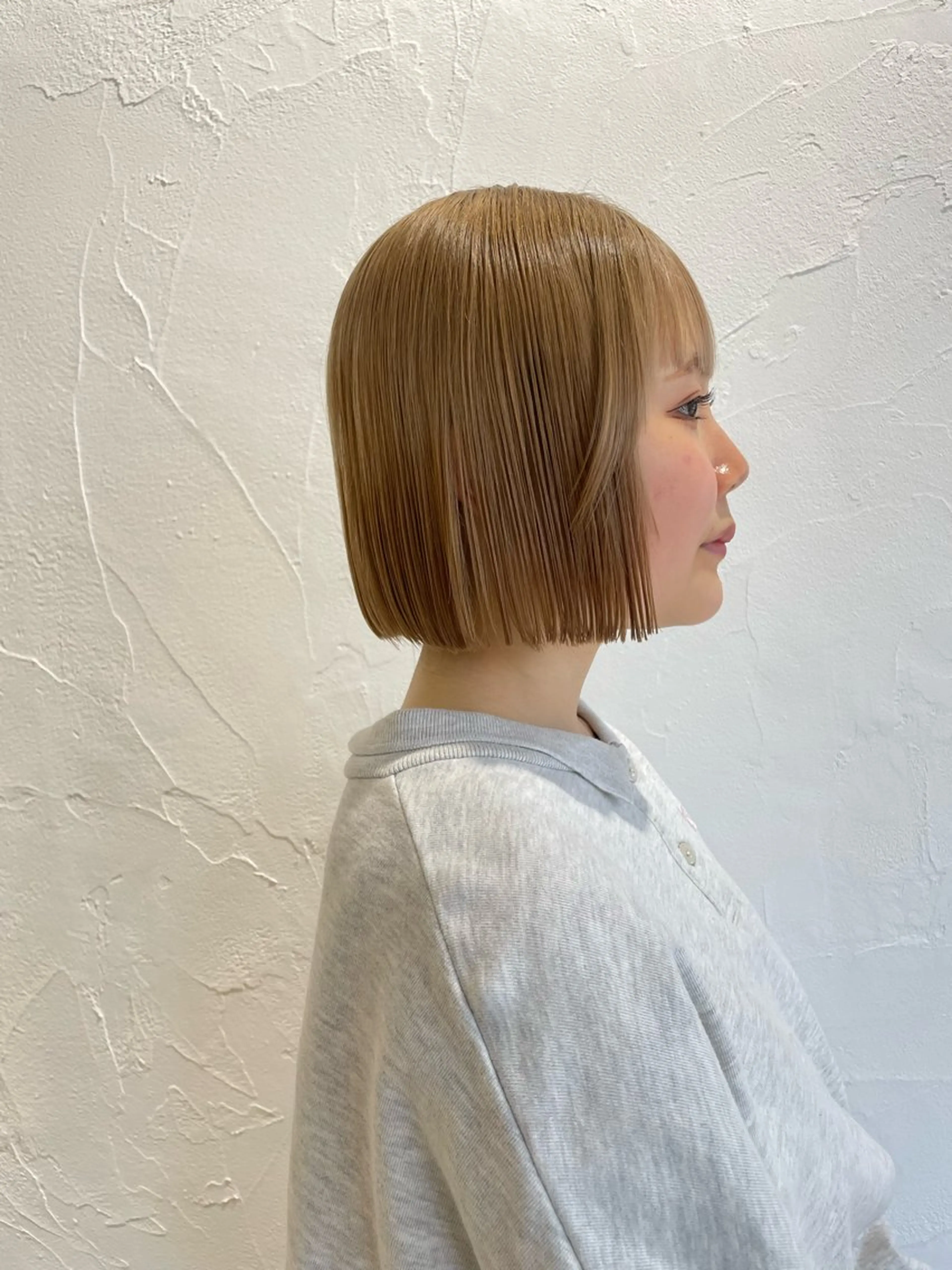 ショート カラー 切りっぱなしボブ ボブ カット ボブ/インナーカラー /眉毛/Miyuのヘアスタイル