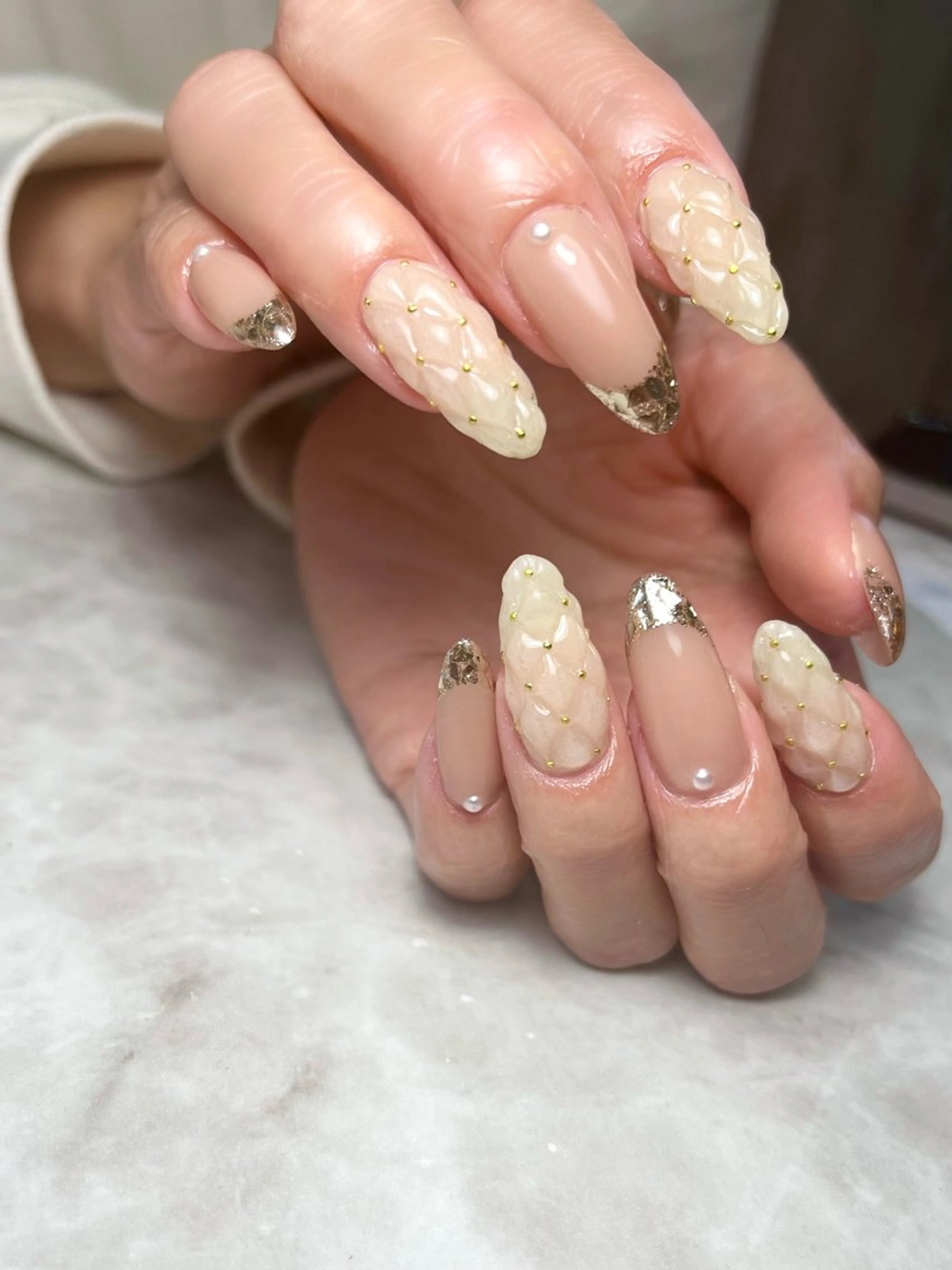 ネイル スカルプネイル ハンドネイル Nailsalon E's cafeのネイルデザイン