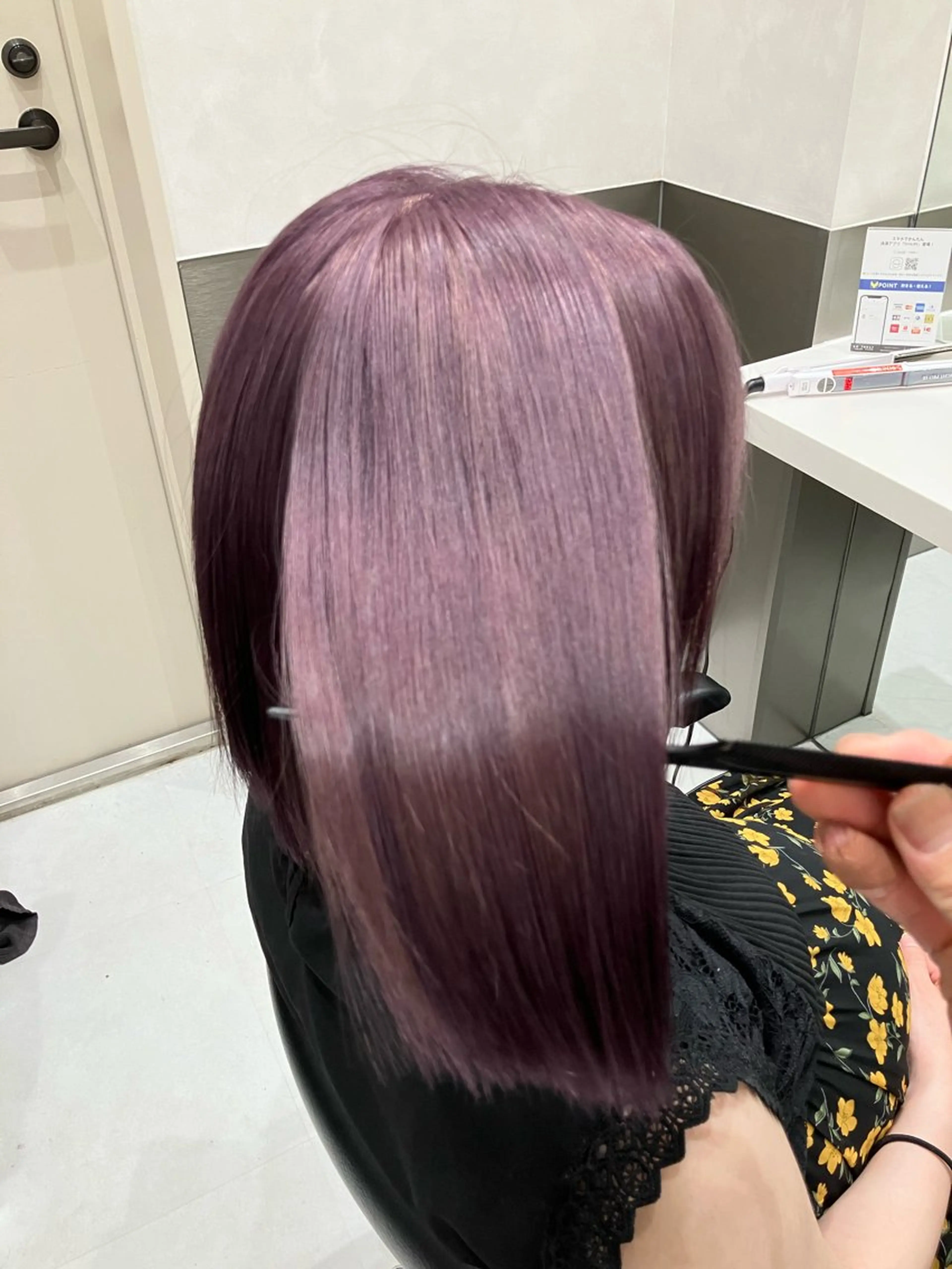 カラー 💖ブリーチなし透明 感💖ASAHIのヘアスタイル