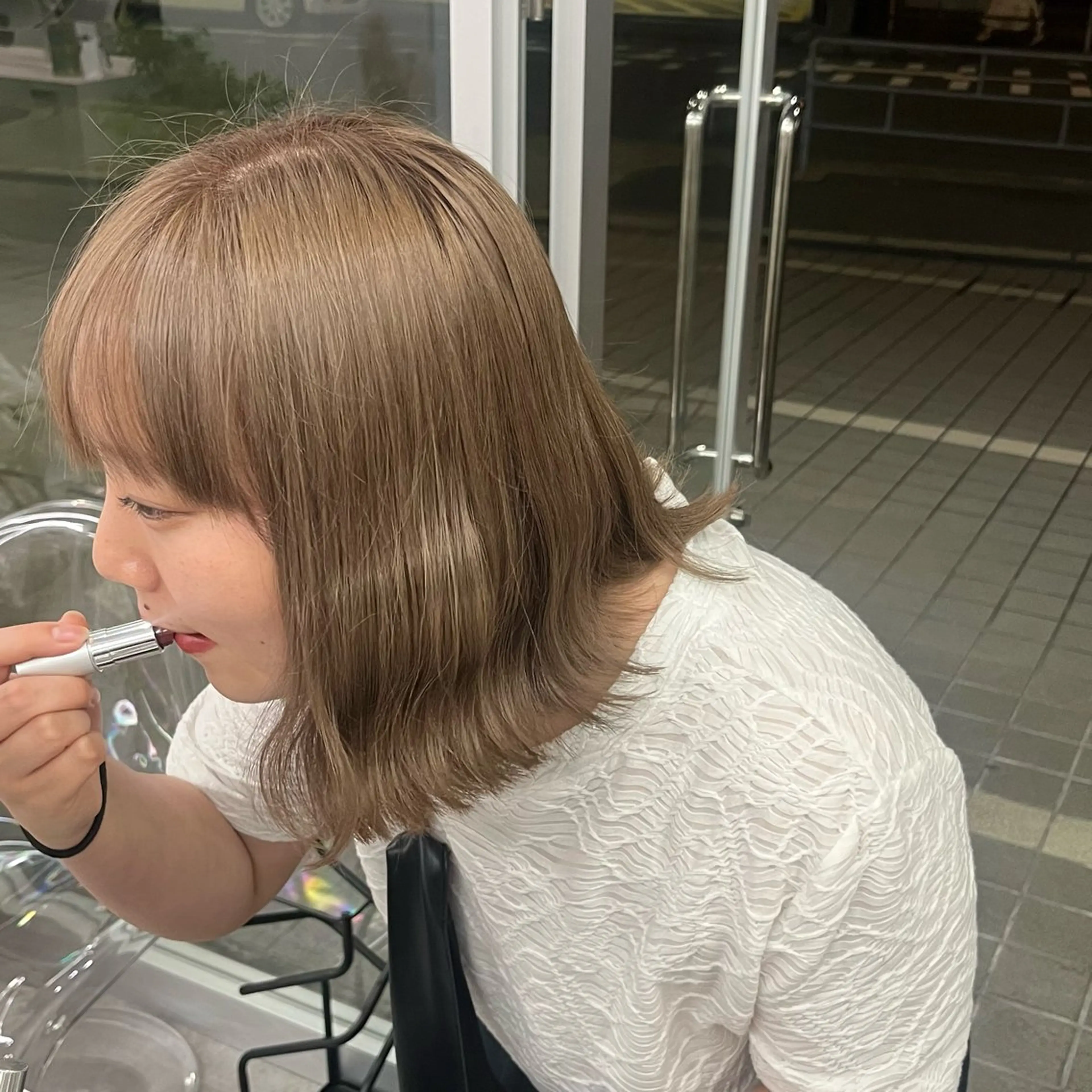 カラー ブリーチ カットモデル募集中 Yui🎀✨のヘアスタイル