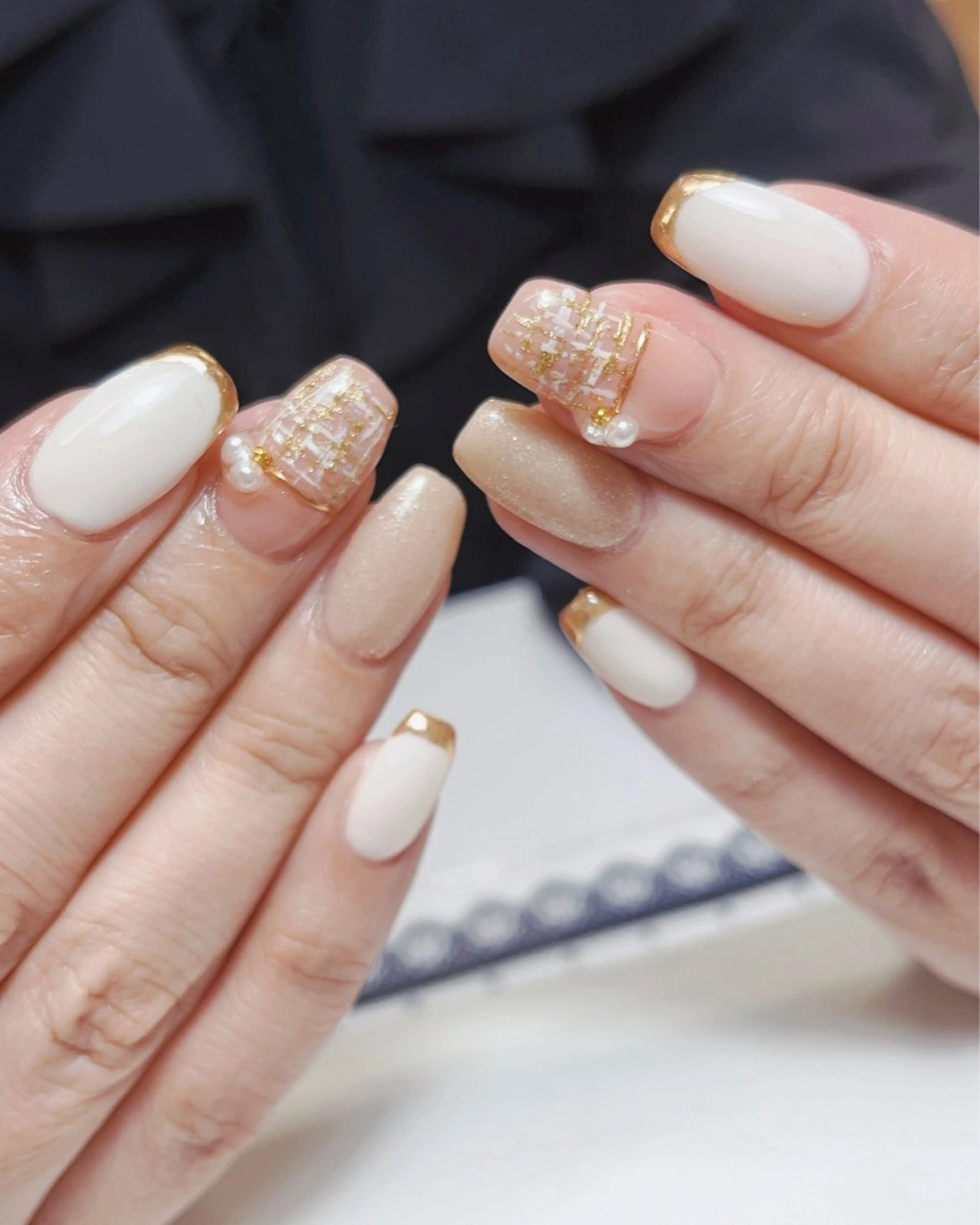 ネイル candy nail 韓国風ワンホンネイルのネイルデザイン