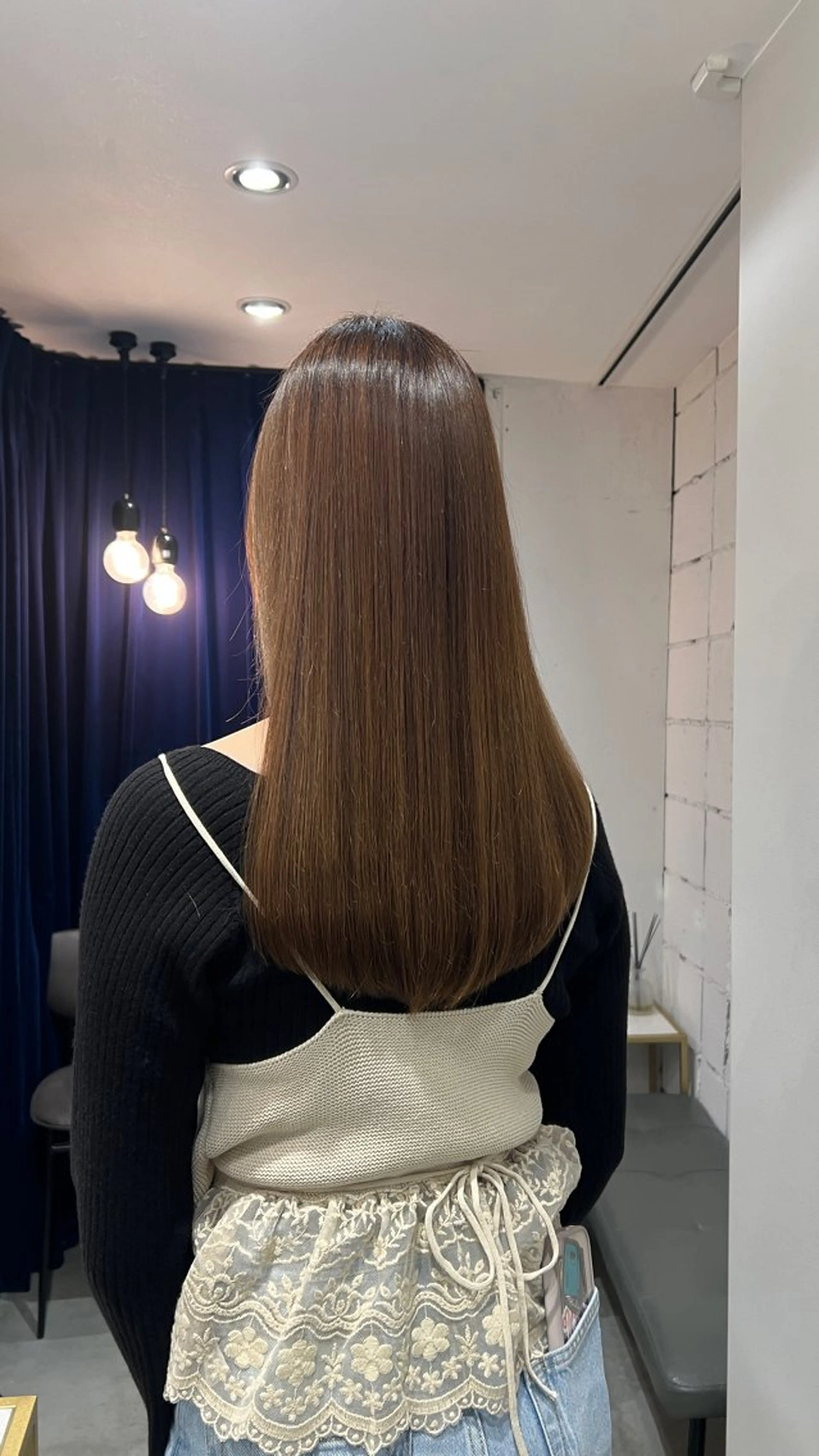 セミロング パーマ 縮毛矯正 ☆ HARUKA ☆のヘアスタイル